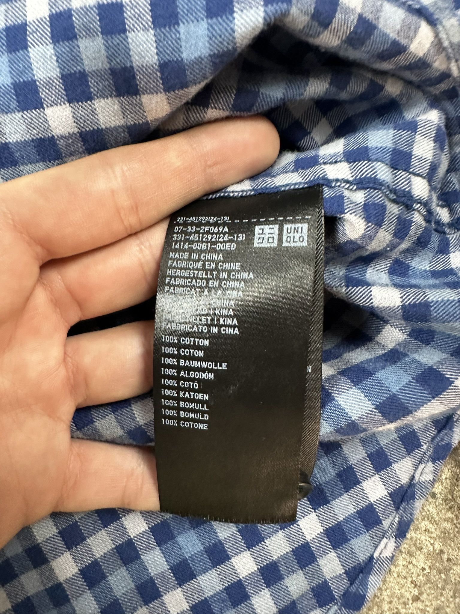 Uniqlo Uniqlo Checked Flannel Button Up Shirt Size US M / EU 48-50 / 2 - 5 Thumbnail