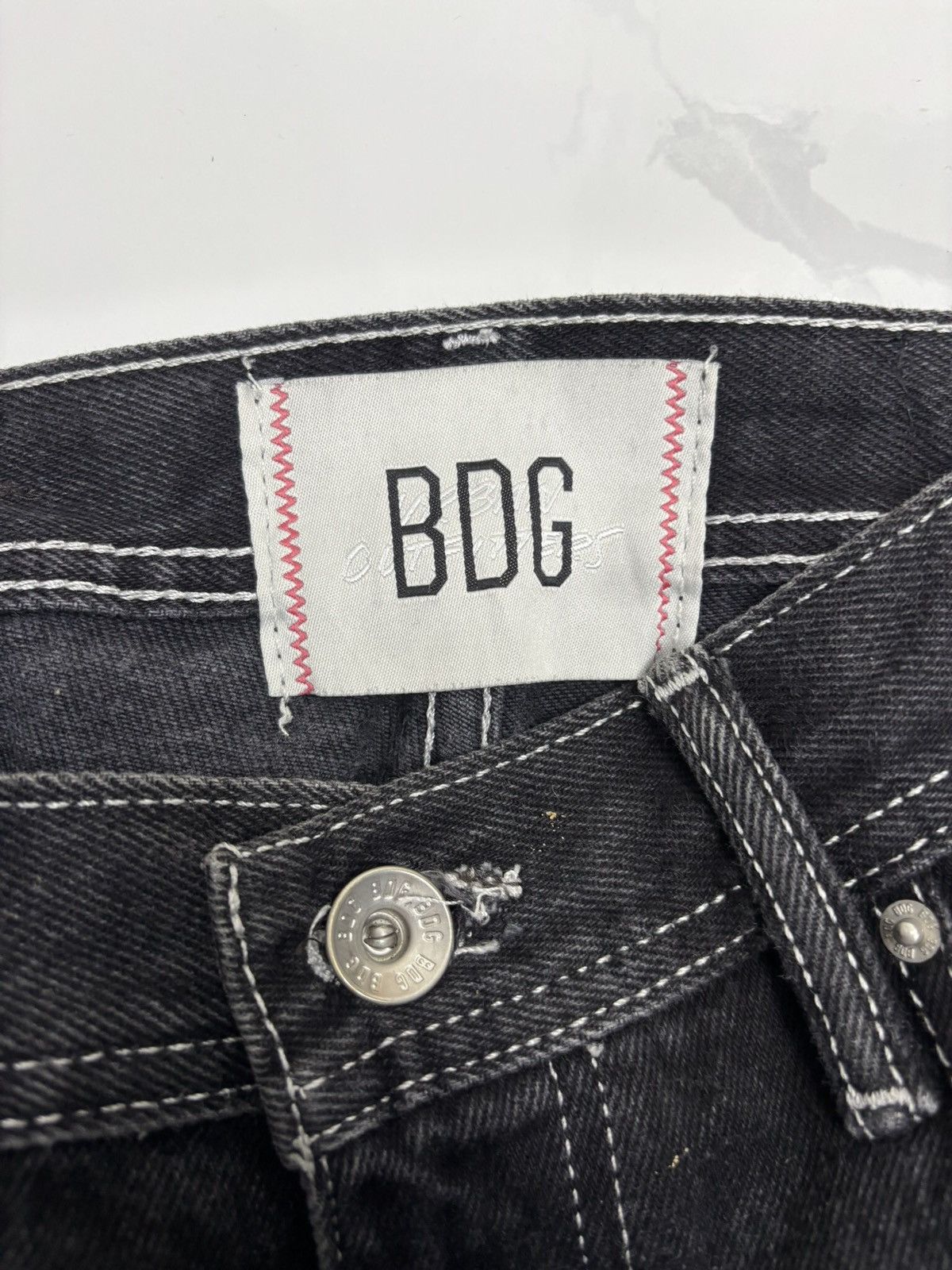 Bdg × Shorty's Skateboards × Urban Outfitters 🔥BDG SKATE FIT BLACK SHORT DENIM JEANS Size US 32 / EU 48 - 9 Thumbnail