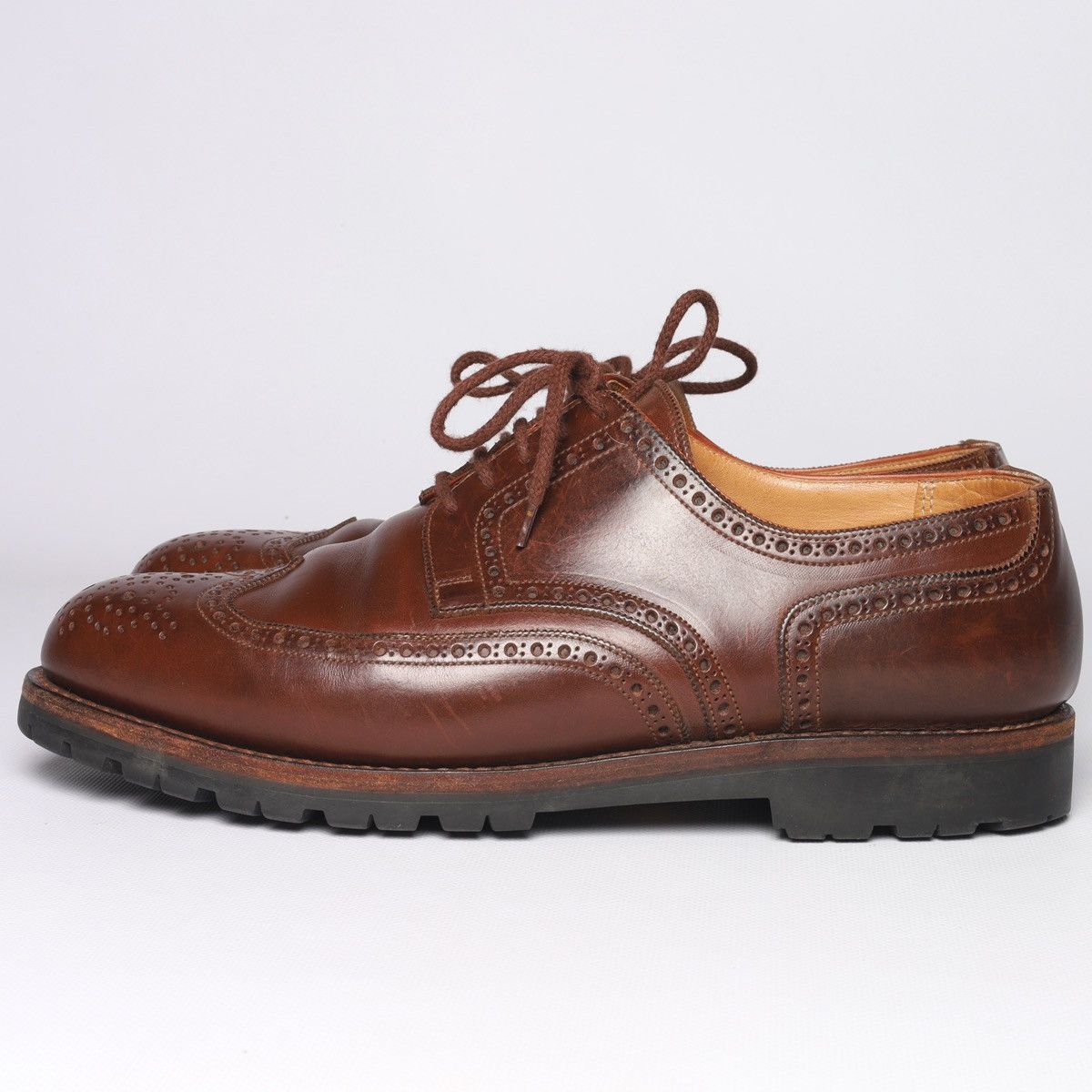 Crockett & Jones × Other UK Alt Wien by Crockett Jones Budapest Derby Leather Shoes Size US 10 / EU 43 - 1 Thumbnail