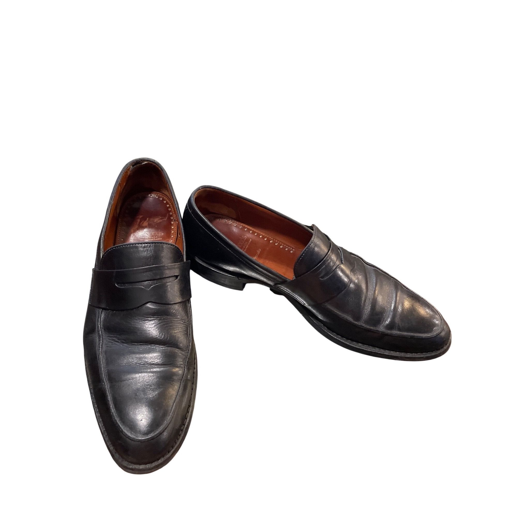 Allen Edmonds Allen Edmonds Presidio mens black leather slip loafers sz 12 Size US 12 / EU 45 - 1 Thumbnail