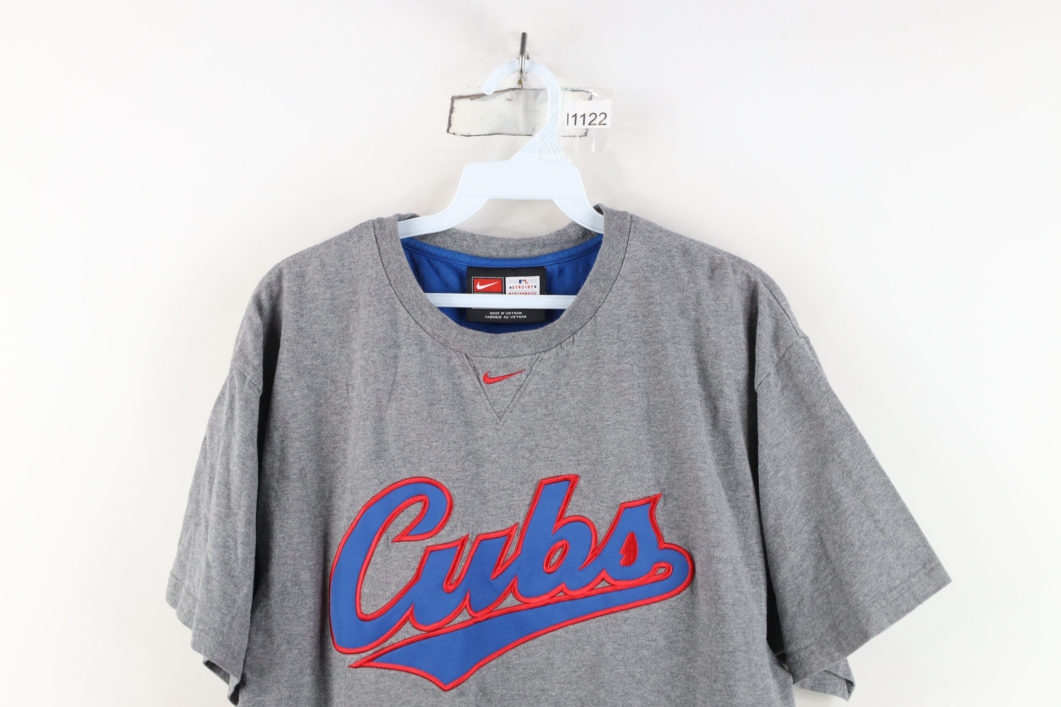 Nike Vintage Nike Swoosh Chicago Cubs Baseball T-Shirt Gray Size US M / EU 48-50 / 2 - 2 Thumbnail