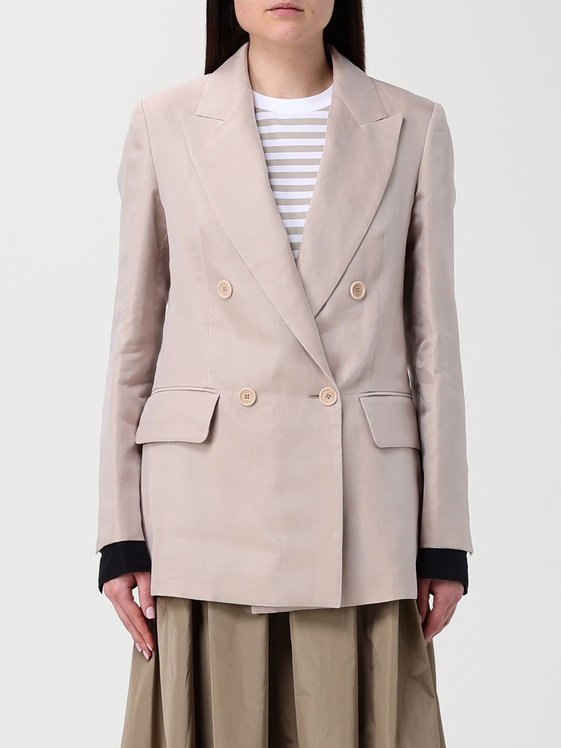 Max Mara Max Mara Jacket Woman Brown Size S / US 4 / IT 40 - 1 Thumbnail