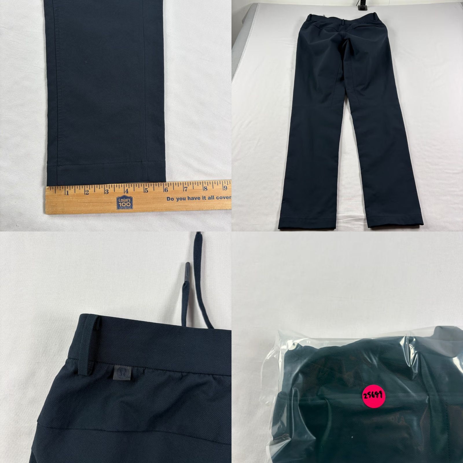 Lululemon Lululemon New Venture Trouse Pants Men 31x32 Blue Chino Preppy Casual Athleisure Slim Tapered Pockets Logo Casual Mens Blue Chino Pants Size US 31 - 8 Thumbnail