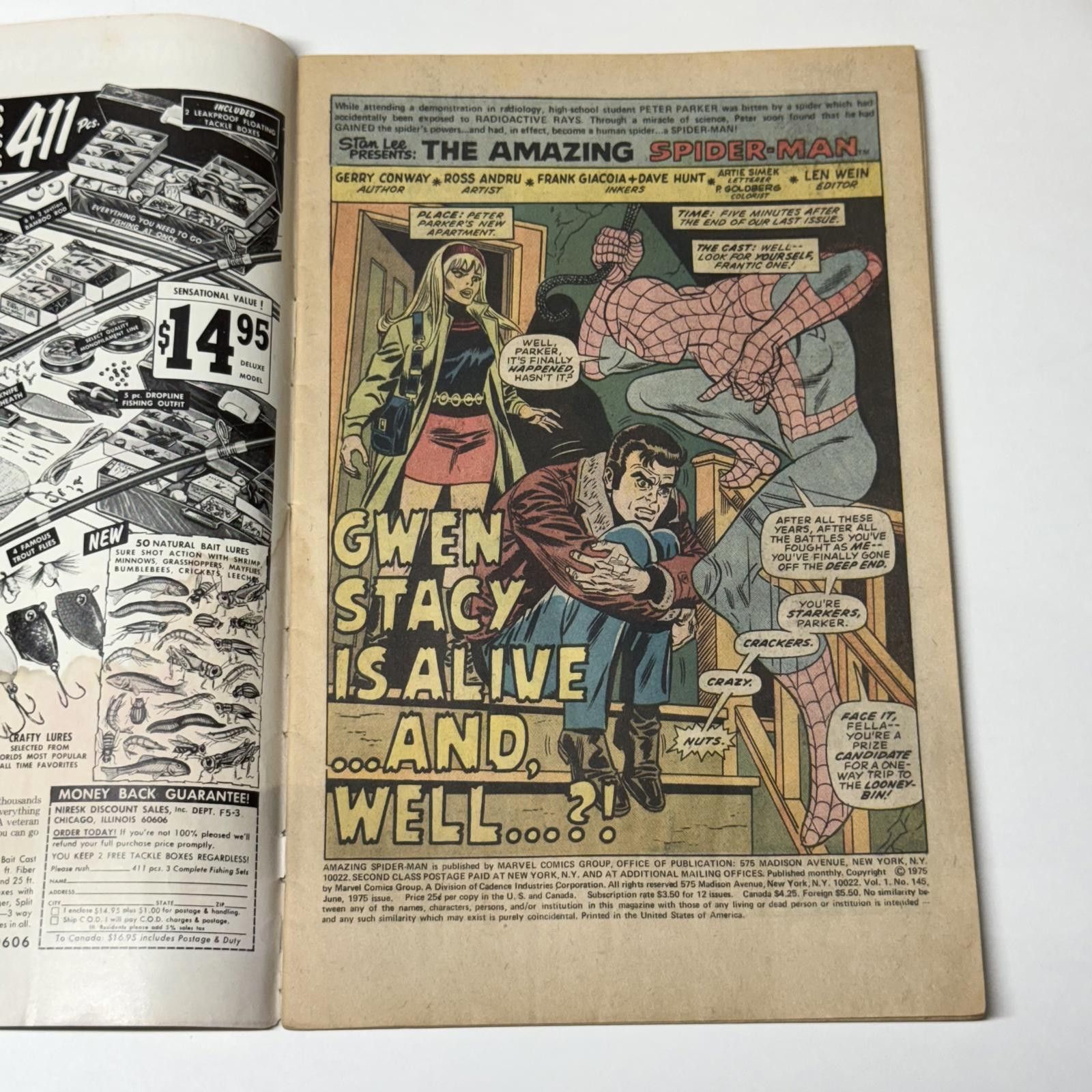 Marvel Comics VTG The Amazing Spider-Man #145 JUN 1975 Scorpion VG VF Size ONE SIZE - 7 Thumbnail