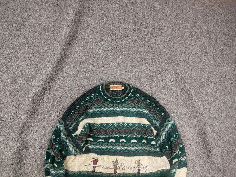 Vintage Vintage 80 - 90's Miniature Company Golf Logo Knit Sweater Size US S / EU 44-46 / 1 - 1 Thumbnail