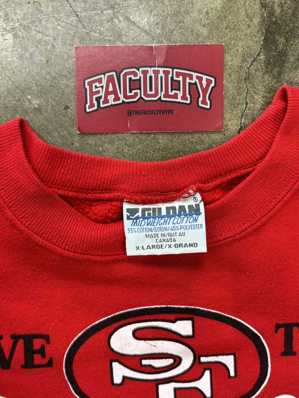 NFL Vintage 1995 Super Bowl XXIX Champions 49ers Crewneck XL Size US XL / EU 56 / 4 - 3 Thumbnail