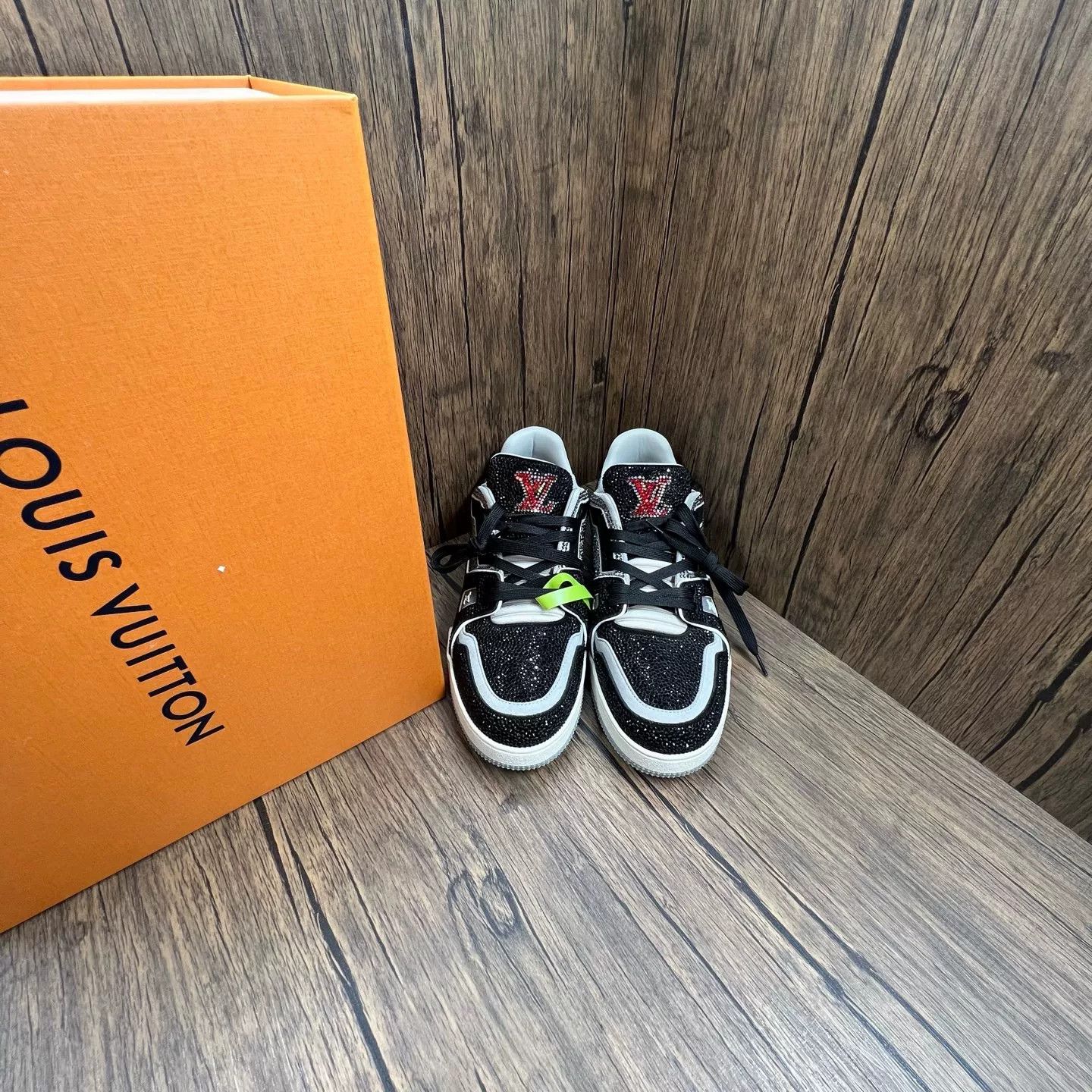 Louis Vuitton LV Trainer Full Diamond Black Sneakers Size US 10.5 / EU 43-44 - 1 Thumbnail