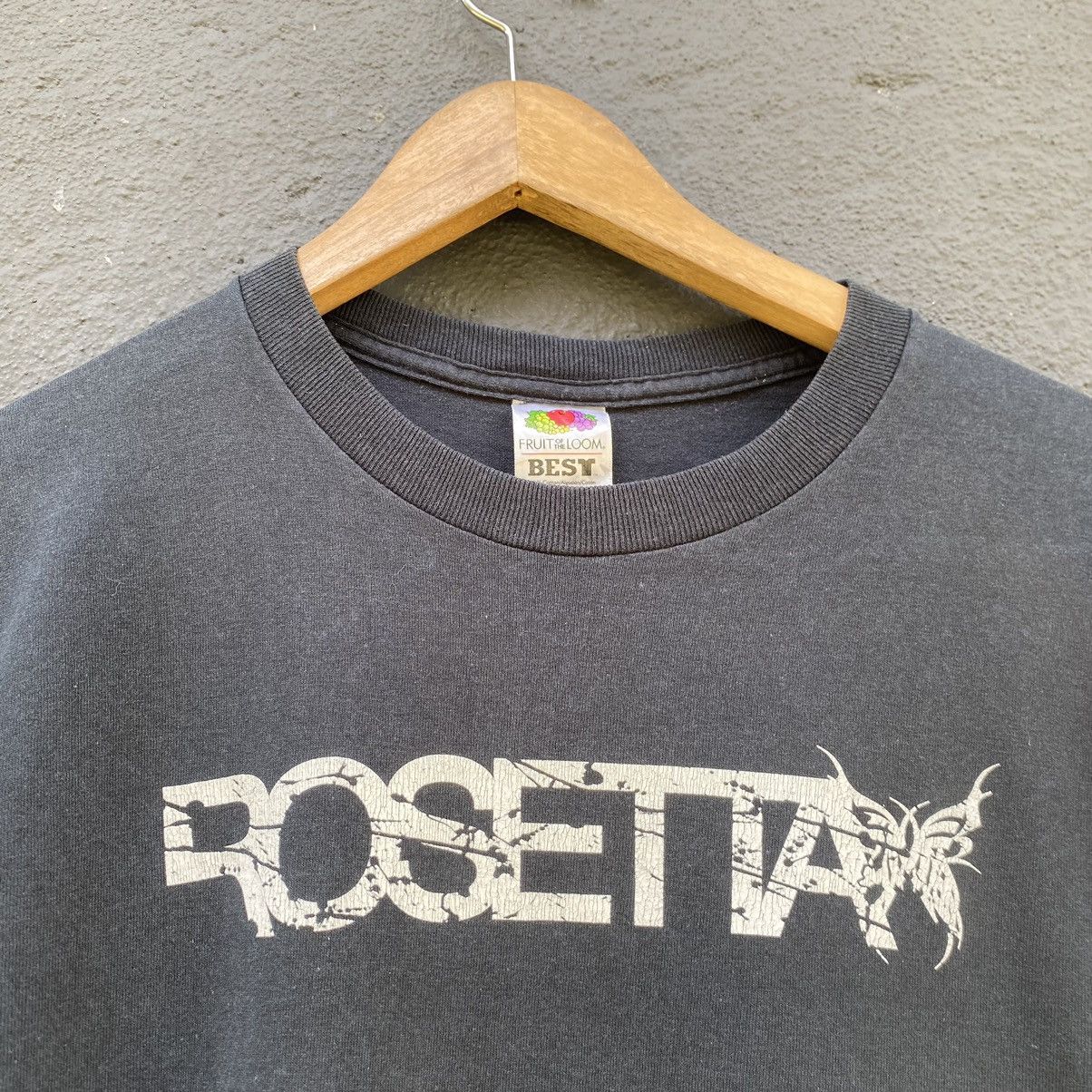 Band Tees THRASHED VINTAGE Rosette American Post-Metal ERD GRUNGE TEE Size US M / EU 48-50 / 2 - 3 Thumbnail