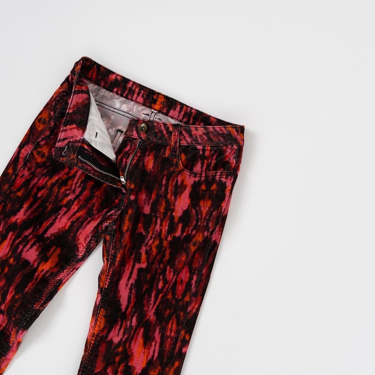 Sandro Sandro Paris Red Black Abstract Jeans Skinny Stretch Pants Size 27" / US 4 / IT 40 - 3 Thumbnail