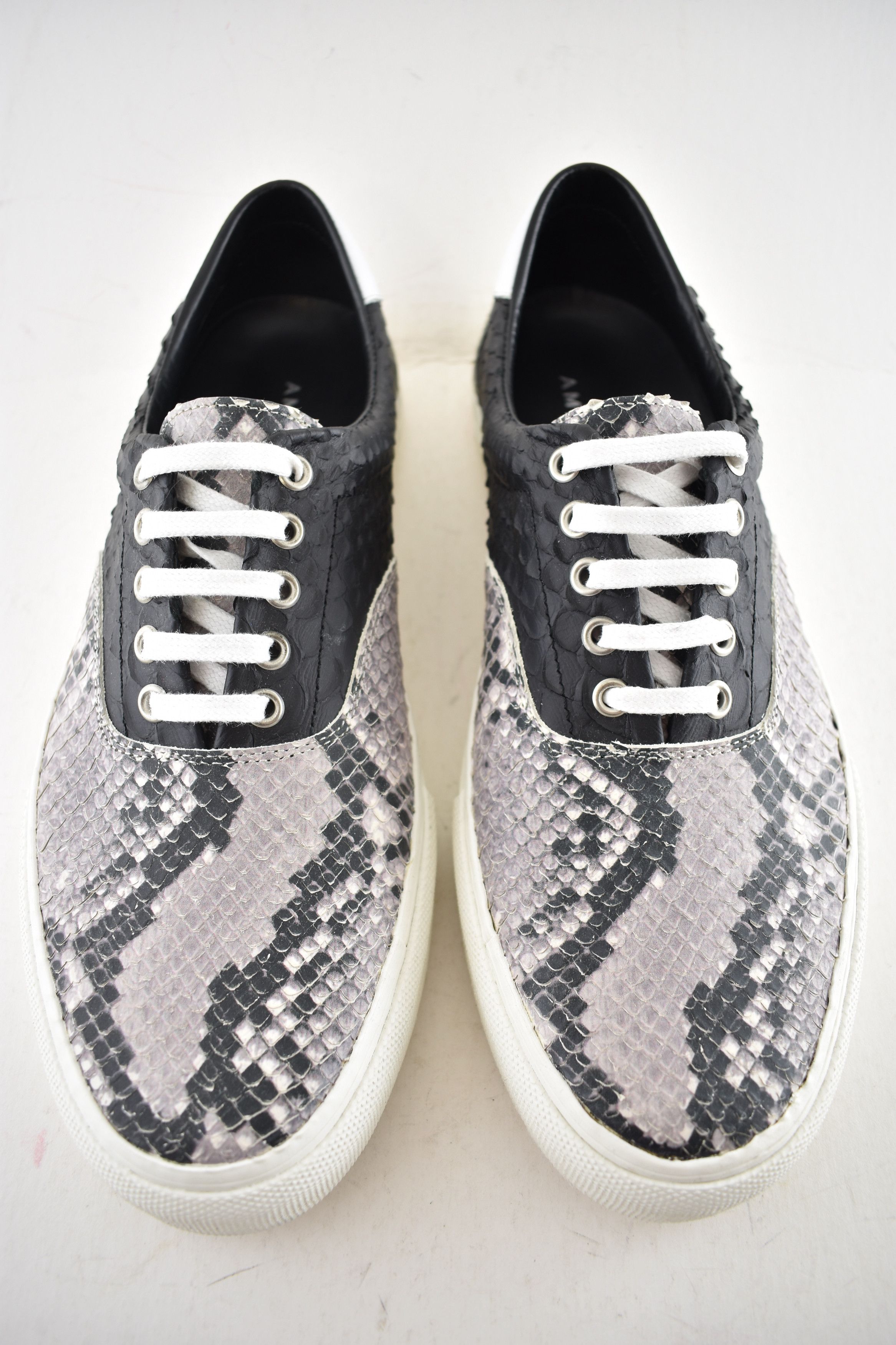 Amiri Amiri Python Snakeskin Lace Up Tie Low Top Sneakers 44 11 Size US 11 / EU 44 - 7 Thumbnail