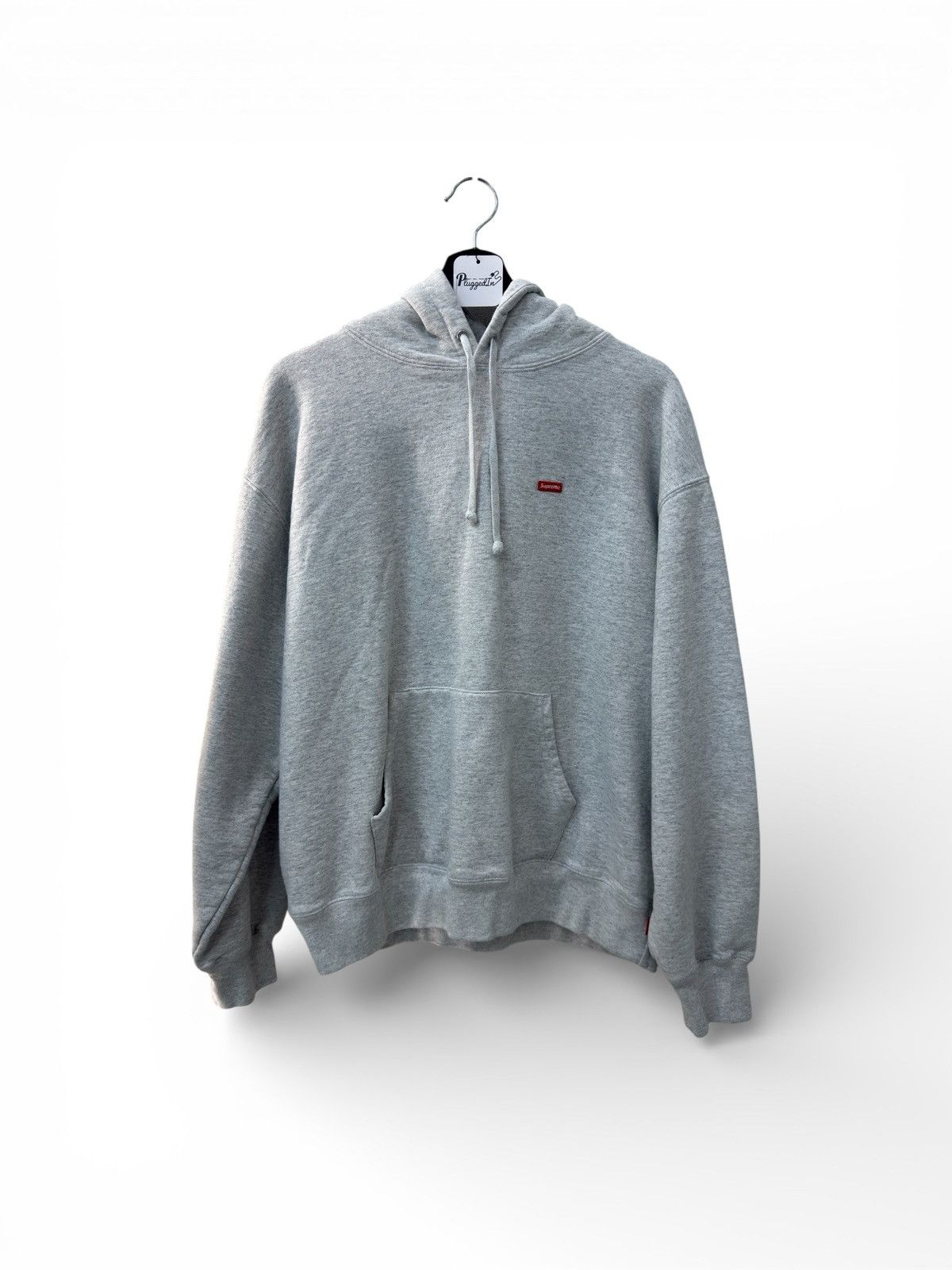 Supreme Gray Small Box Logo Hoodie