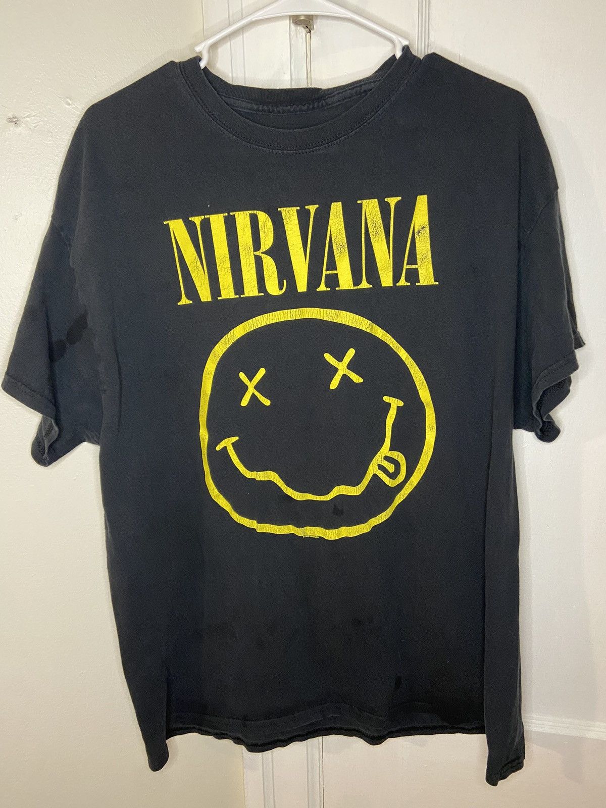 Vintage vintage 90s nirvana tee heavily worn | Grailed