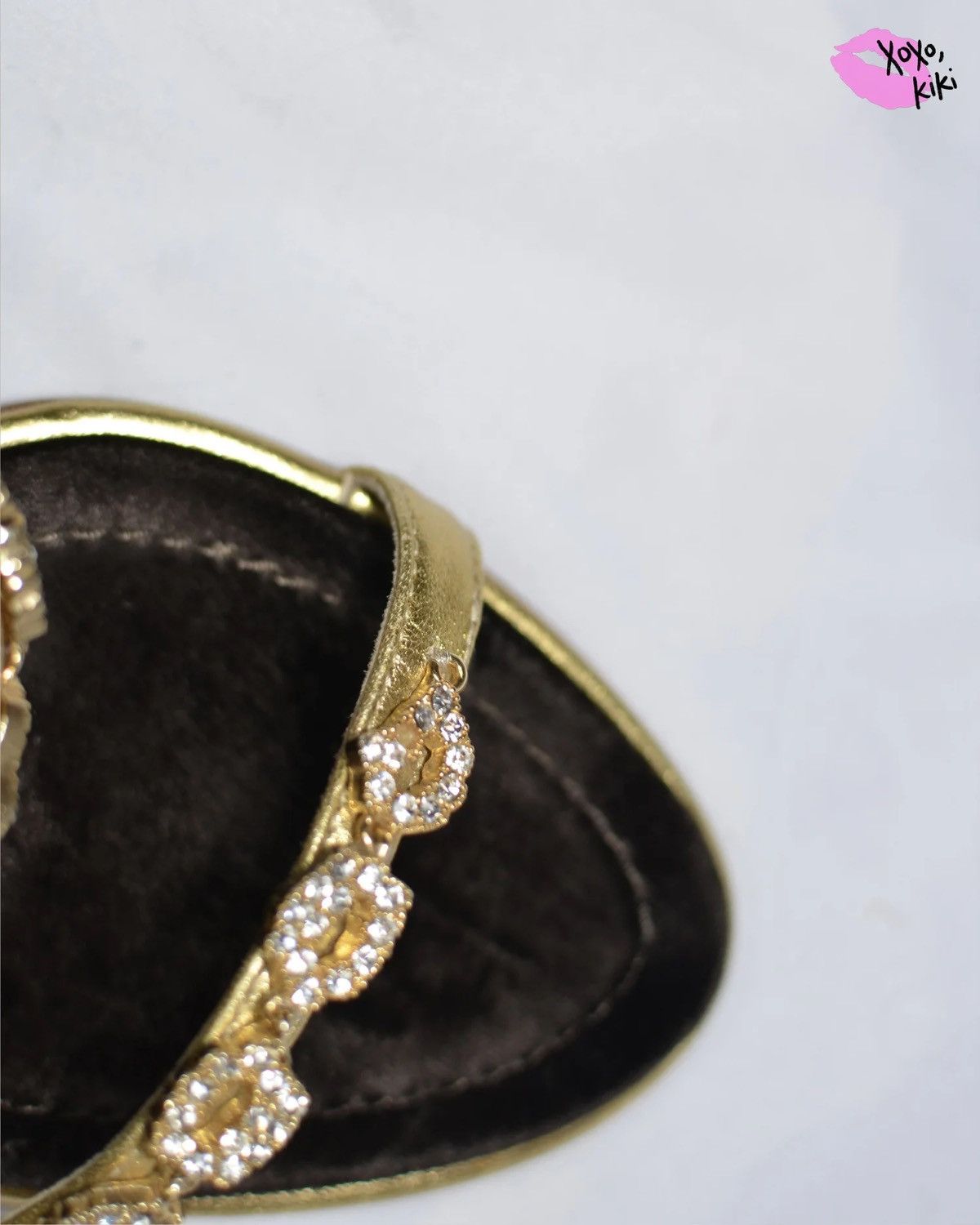 Giuseppe Zanotti GIUSEPPE ZANOTTI GOLD RHINESTONE HEELS Size US 7 / IT 37 - 7 Thumbnail