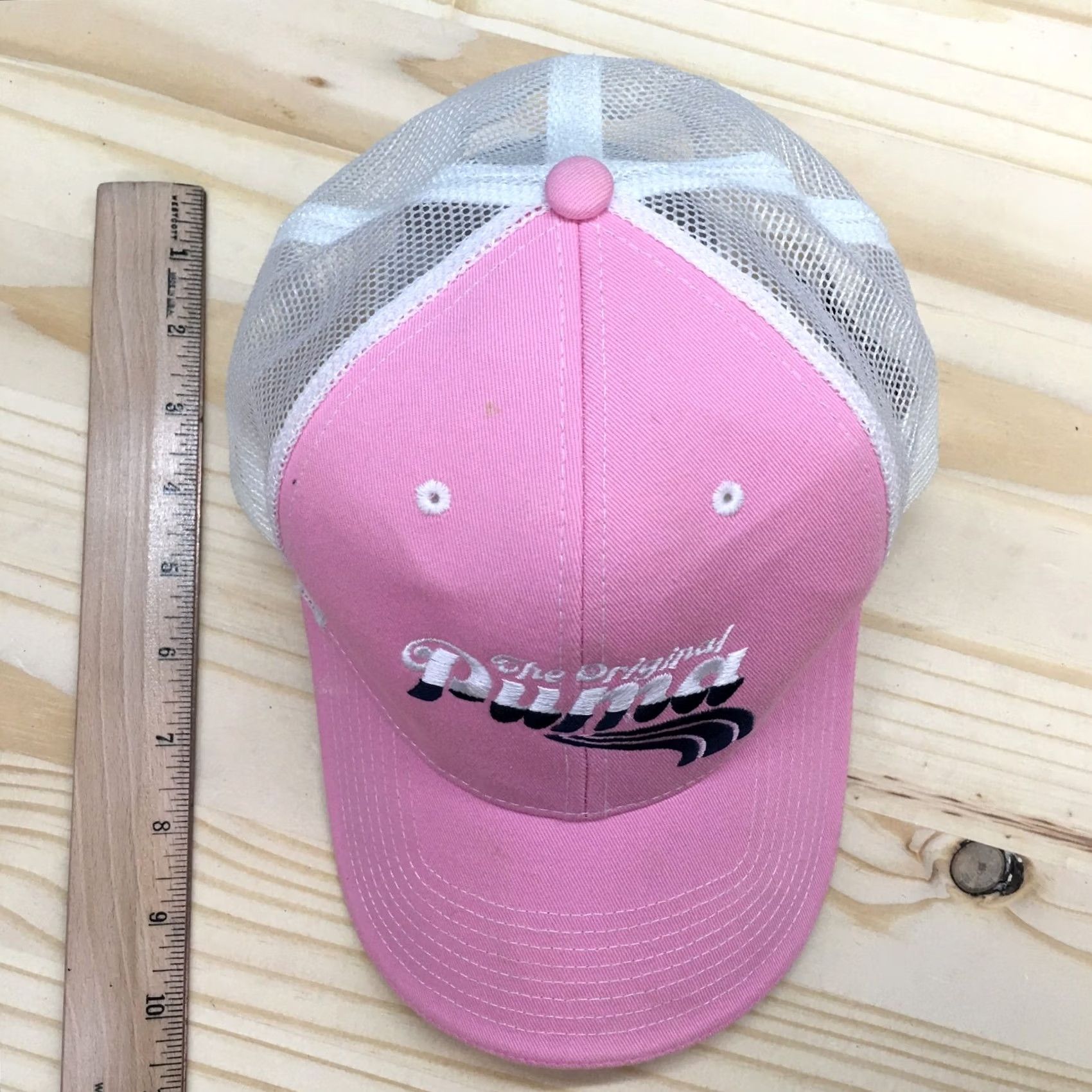 Puma Puma Baseball Cap Hat Womens Pink OS Curved Brim Embroidered Logo Original Casual Size ONE SIZE - 3 Thumbnail