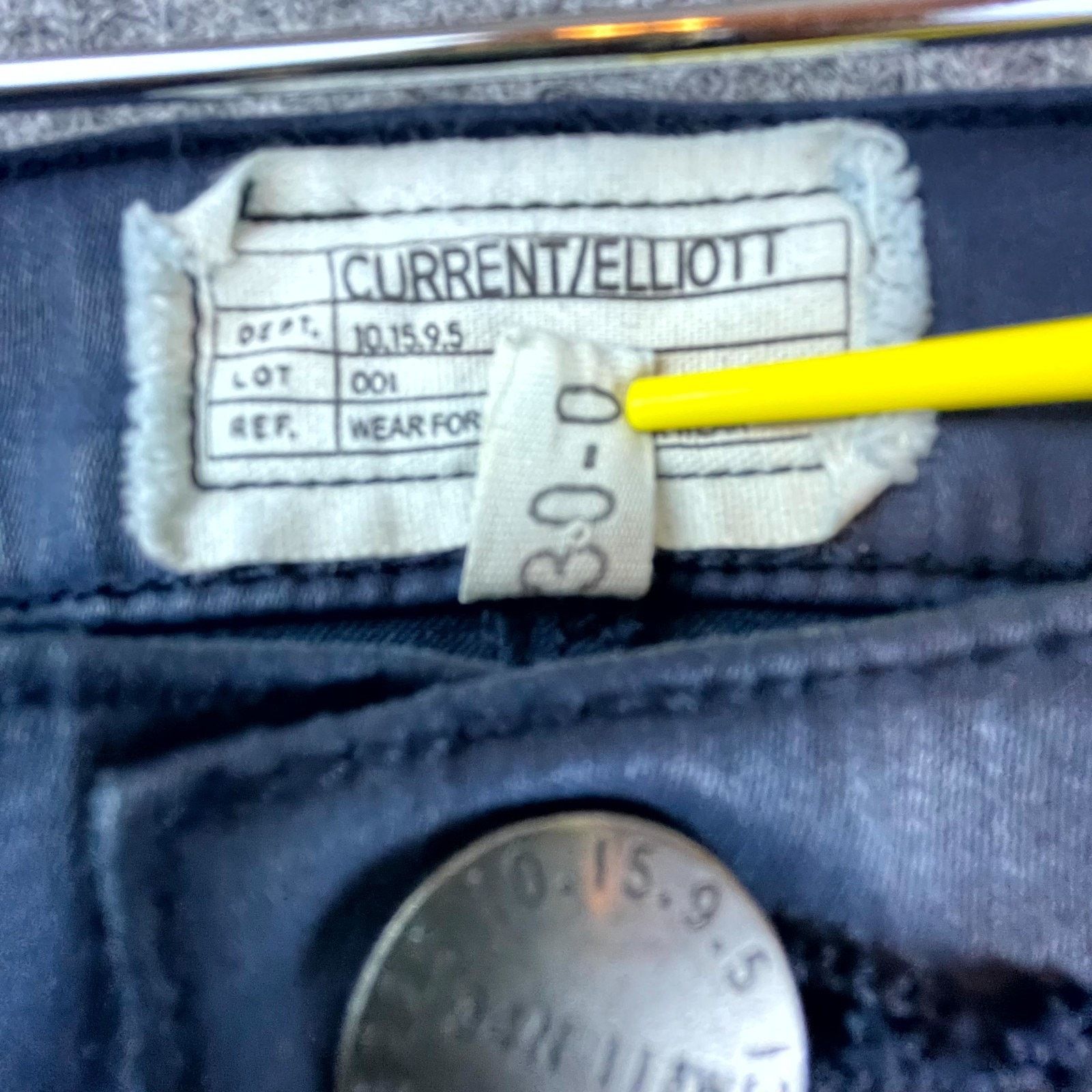Current/Elliot Current/Elliott Jeans Womens 30 The Soho Zip Stiletto Skinny Size 30" / US 8 / IT 44 - 3 Thumbnail