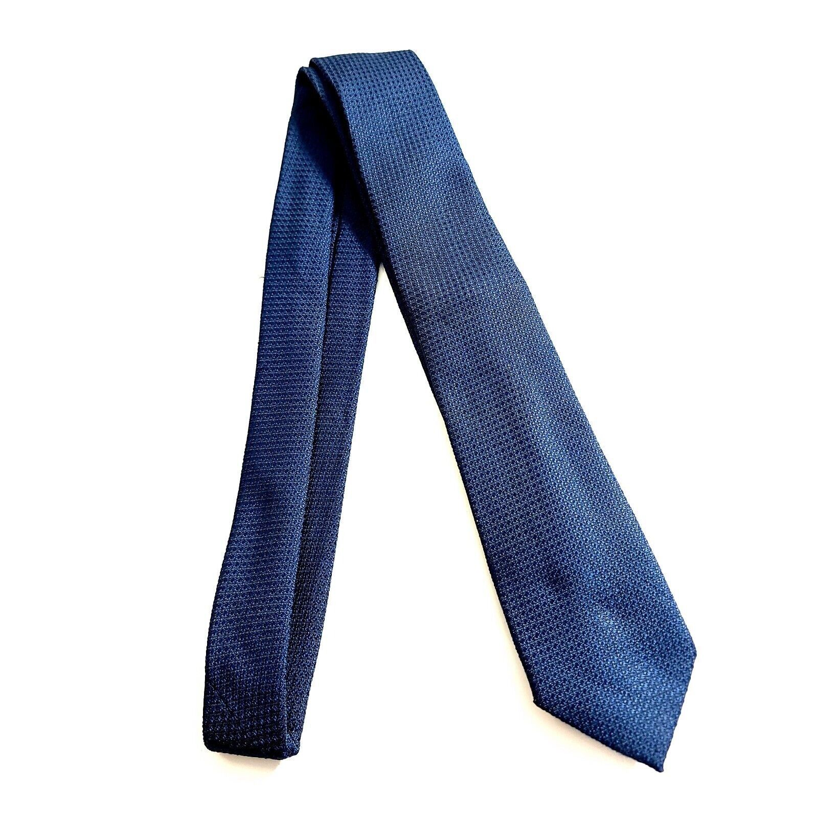Designer Goodfellow & Co Blue Polyester Woven Geometric Skinny Tie Size ONE SIZE - 6 Thumbnail