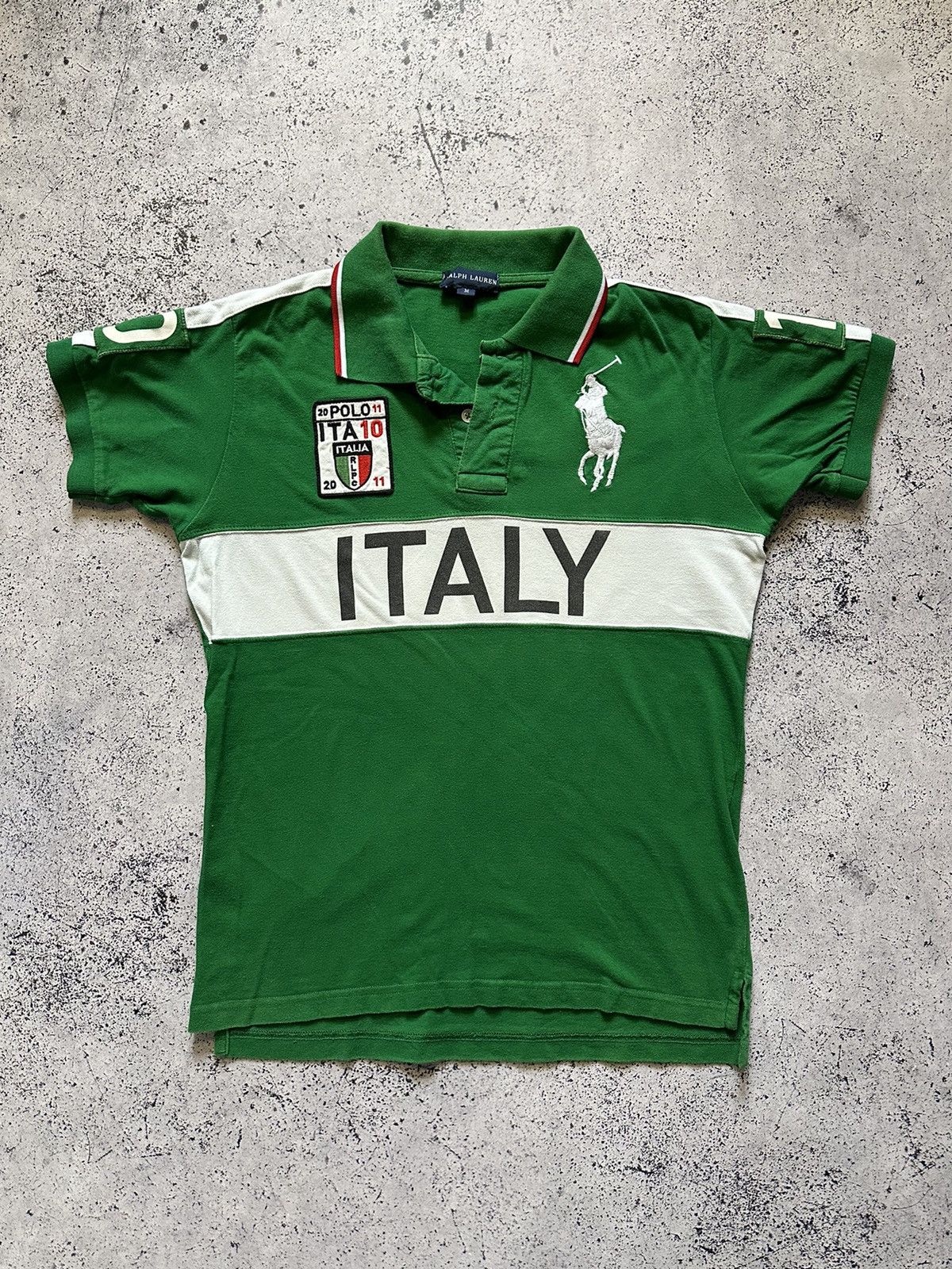 PoloRalphLauren “ ITALIA ” ChiefKeef着用 Polo Ralph Lauren chief keef 2011 Italy polo size | Depop