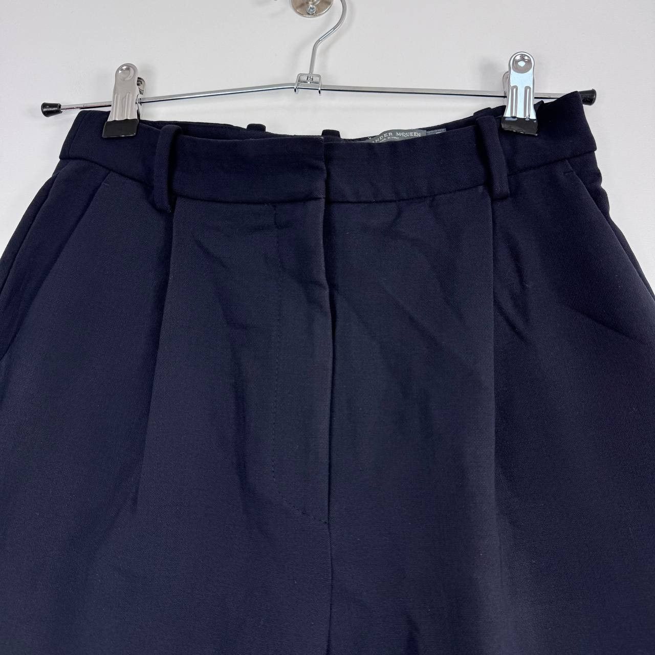 Alexander McQueen Alexander McQueen Women Tailored Trousers Navy Blue Italy 40 Size 27" / US 4 / IT 40 - 2 Thumbnail
