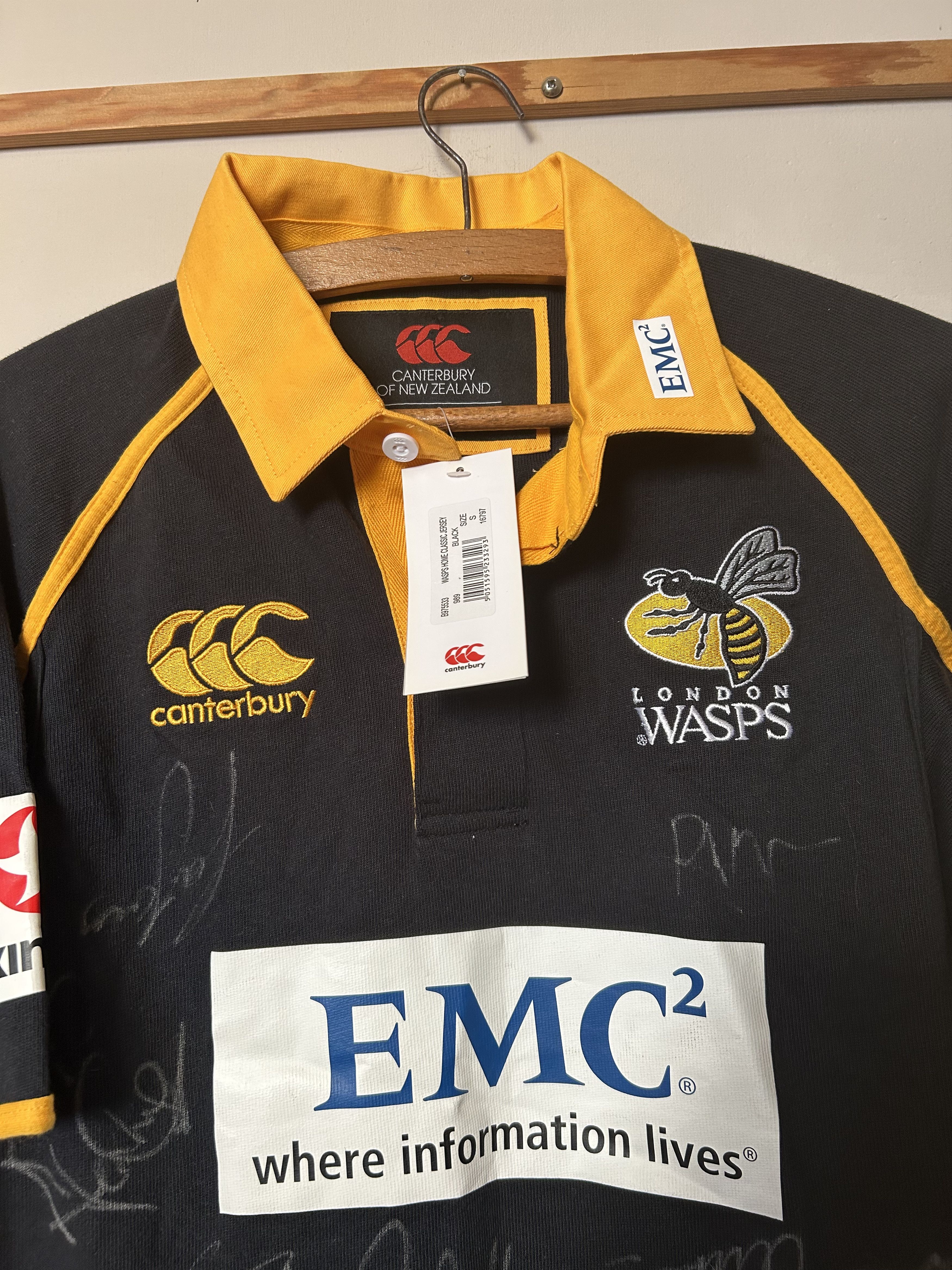Canterbury of New Zealand NEW - Rugby LONDON WASPS 2009 - 2010 - Canterburyr - S Size US S / EU 44-46 / 1 - 3 Thumbnail