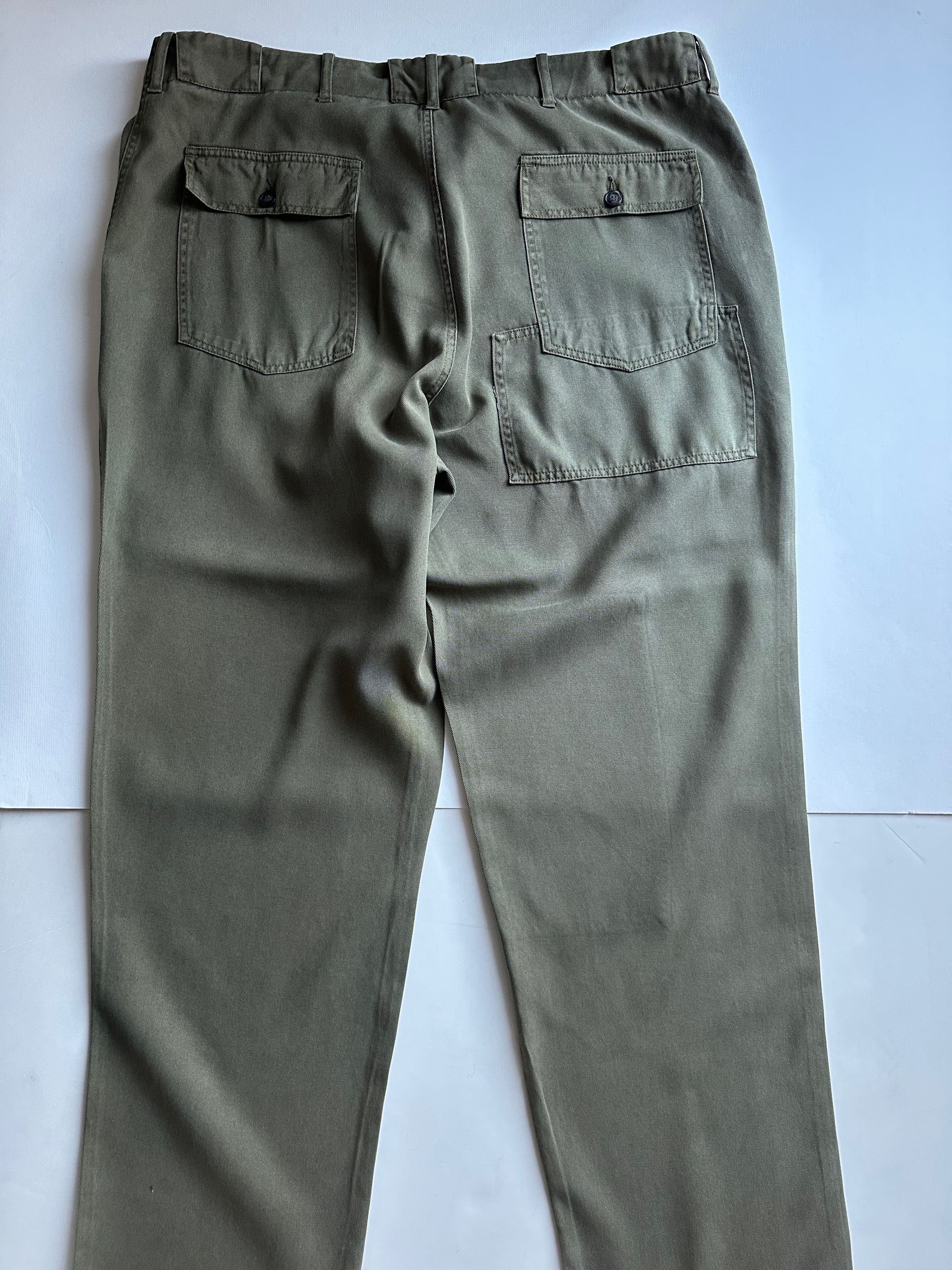 Officine Generale Officine Generale Gregoire Pants - Olive - Size 54 Size US 38 / EU 54 - 5 Thumbnail