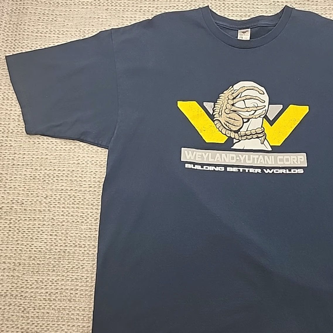 Vintage Tee Fury T Shirt Mens XL Ripley Weyland-Yutani Prometheus Aliens Building Better Worlds Logo Blue 90s Comics Movie Shirt Mens XL Size US XL / EU 56 / 4 - 3 Thumbnail