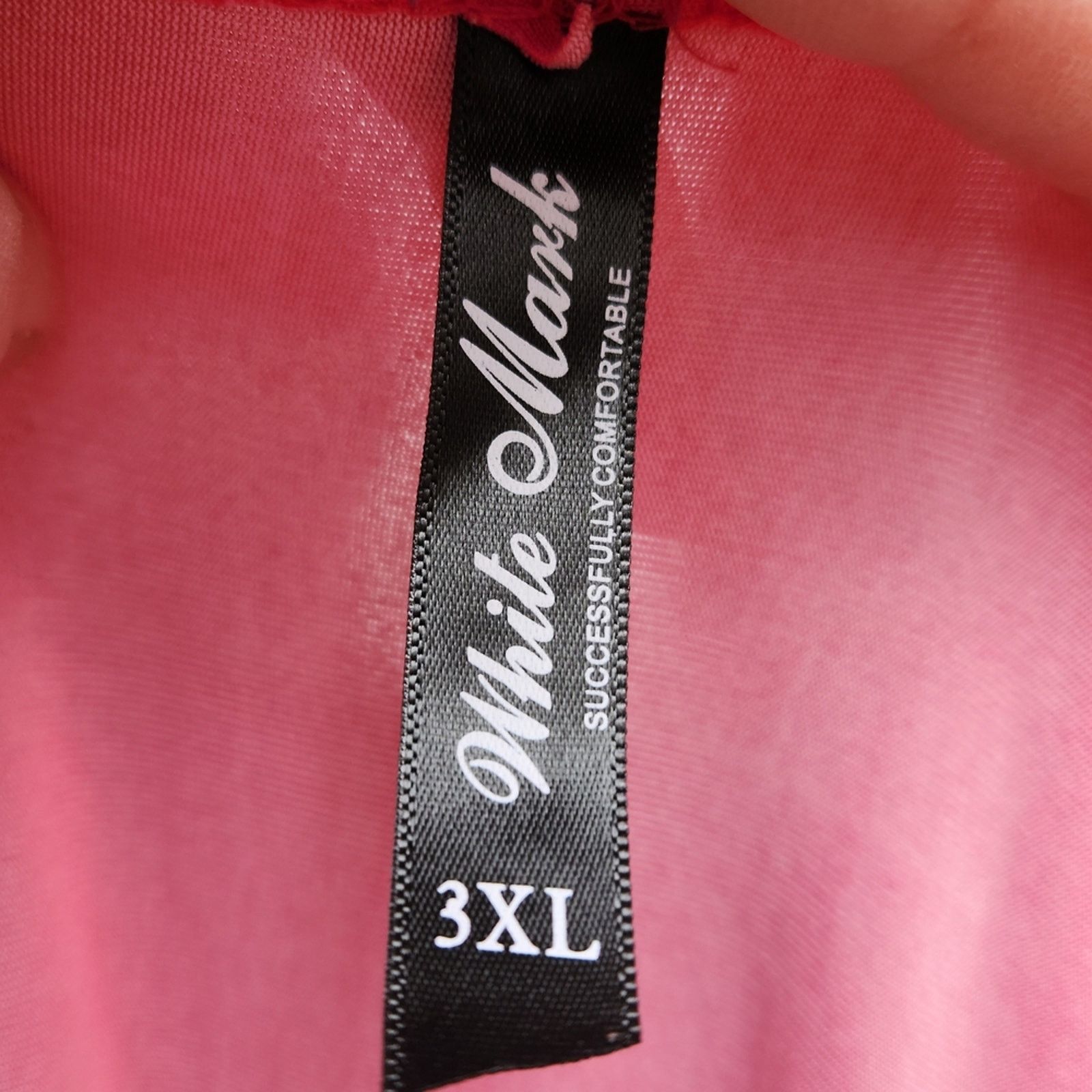 White Mark White Mark Size 3XL Top Pink Baroque Oversized Asymmetrical Size 3XL / US 20-22 - 2 Thumbnail