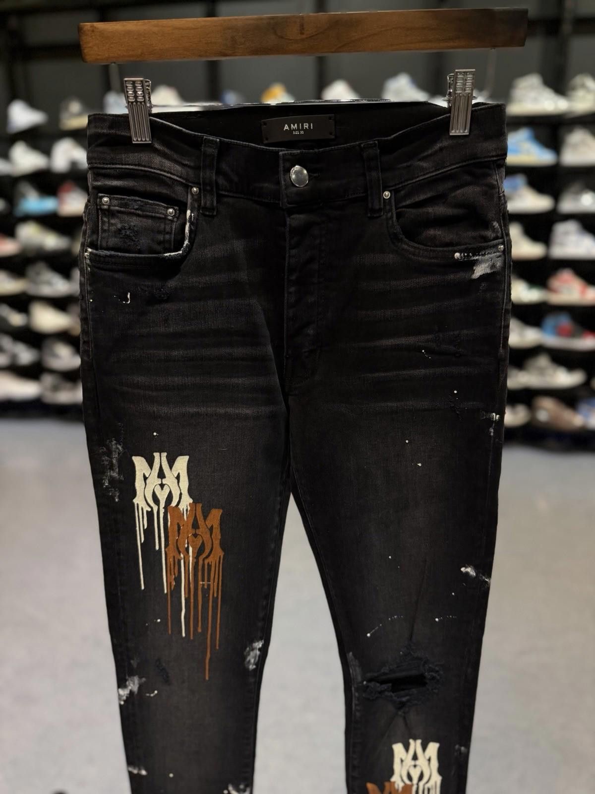 Amiri Size 30 - Amiri Paint Leg Black Jeans 100% Authentic NEW Size US 30 / EU 46 - 6 Thumbnail