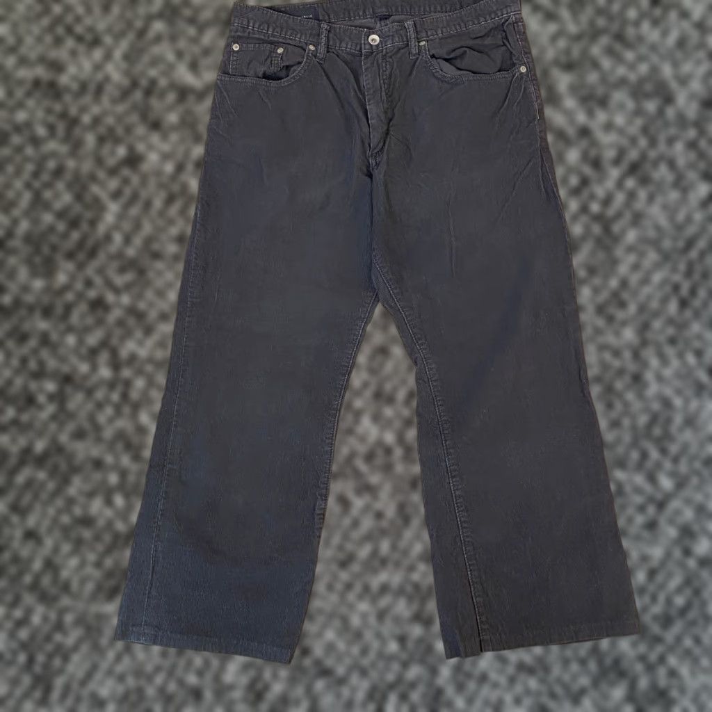 Banana Republic Banana Republic Boot Cut Corduroy Pants Mens 35x30 Gray Cotton Casual Boots? Size US 35 - 1 Thumbnail