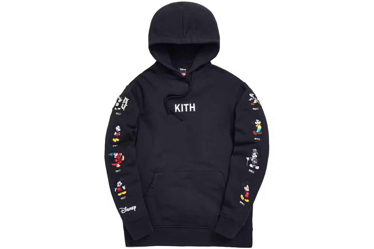 Disney × Kith Kith x Disney Mickey Sleeve Patches Hoodie - L - Black Size US L / EU 52-54 / 3 - 1 Thumbnail