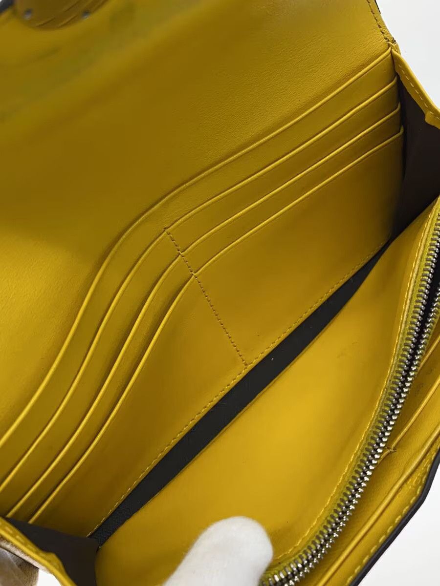 Fendi Fendi Leather Long Wallet Yellow Size ONE SIZE - 6 Thumbnail