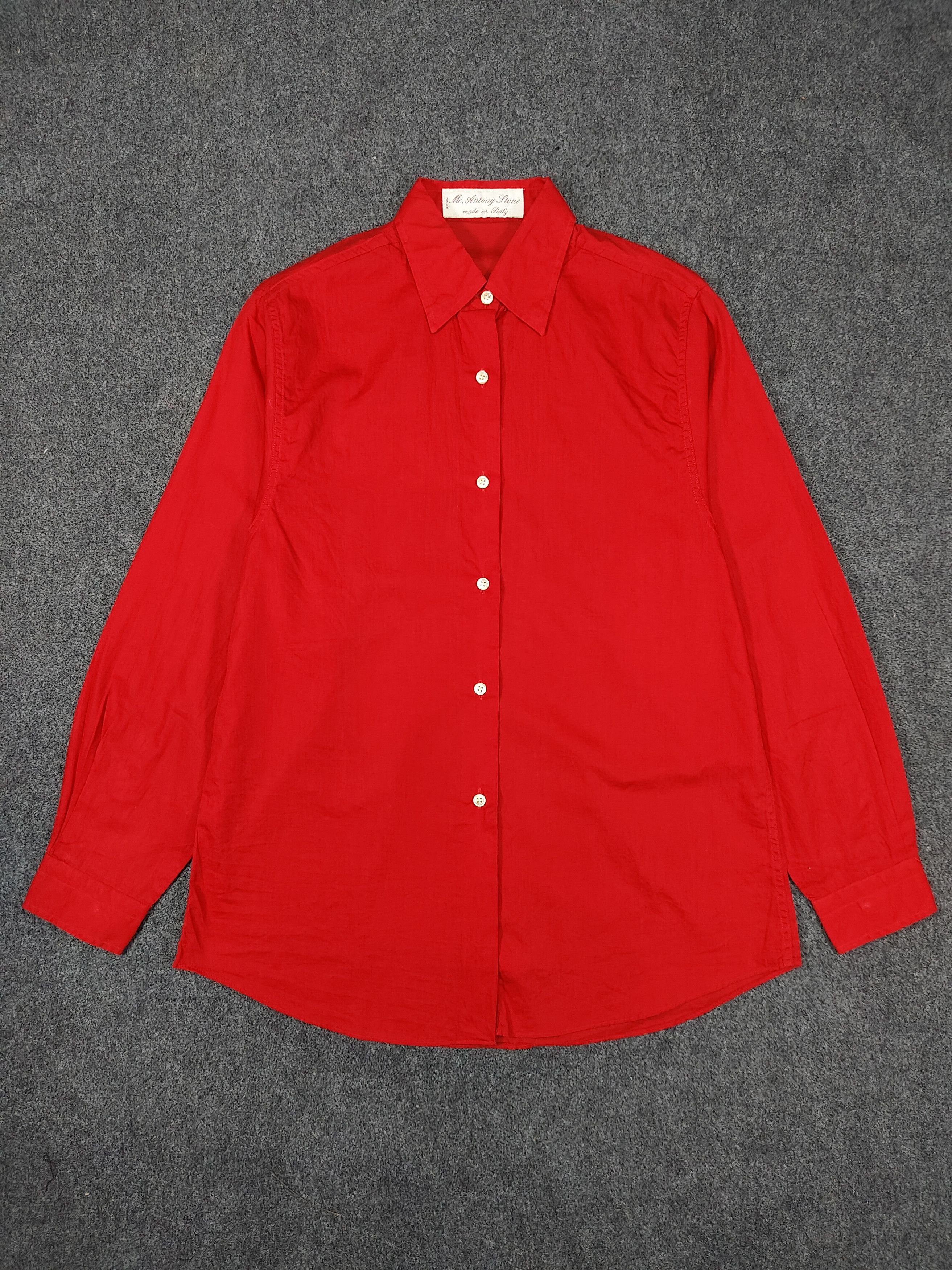 Marc Anthony 80s MC. Antony 🇮🇹 Florence Tailored Bold Classic Shirt Size M / US 6-8 / IT 42-44 - 4 Thumbnail