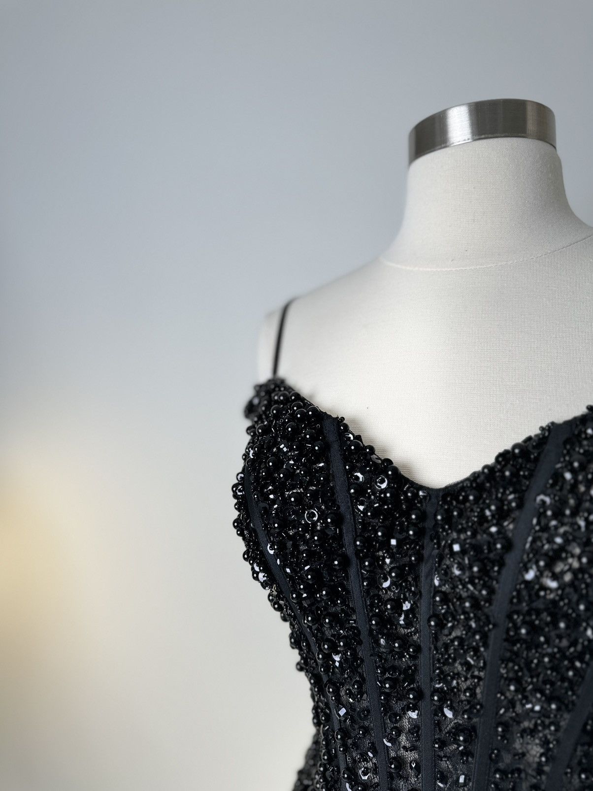 Other Brand New US 2 Jovani Black Beaded Maxi Dress Size XS / US 0-2 / IT 36-38 - 4 Thumbnail