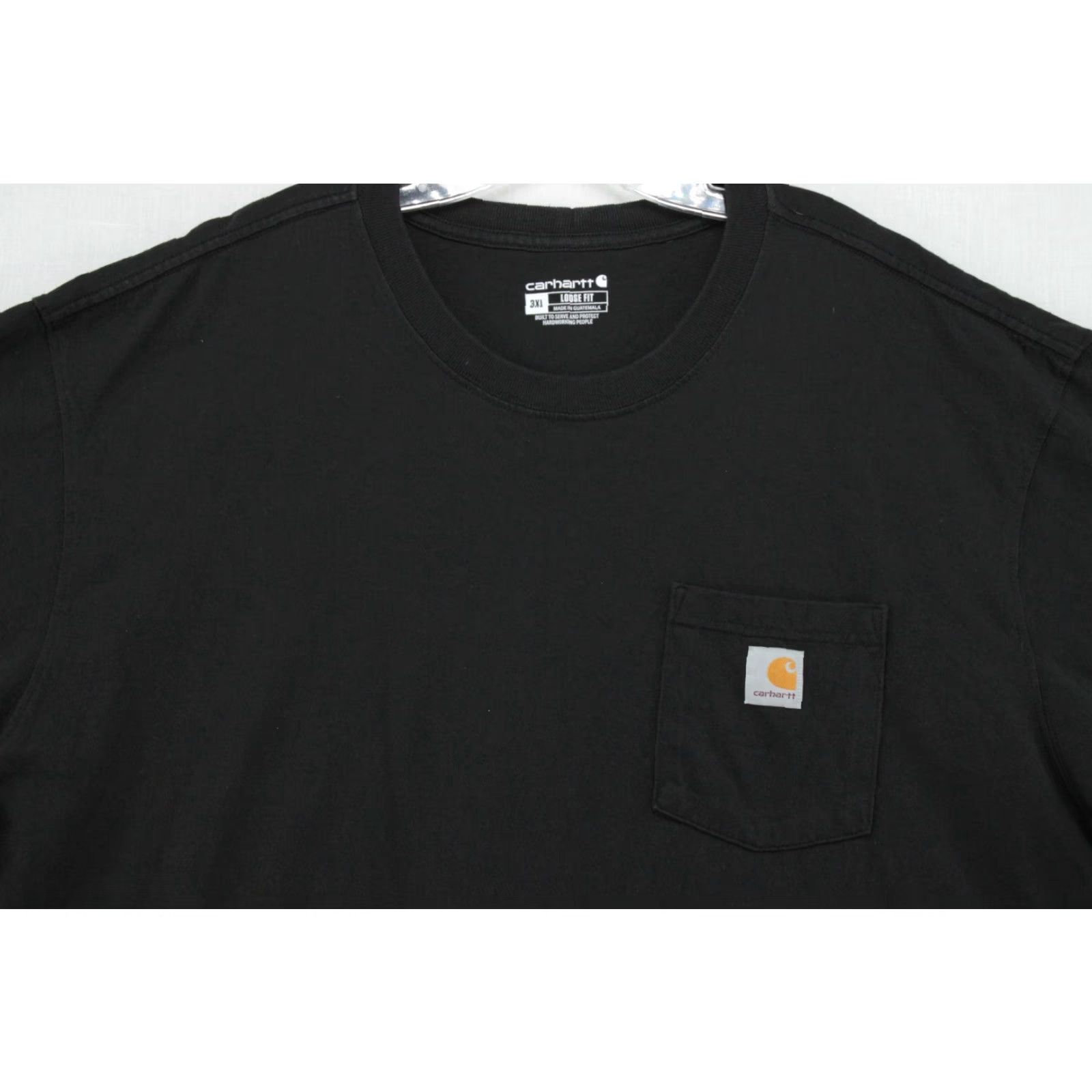 Carhartt VINTAGE Carhartt T-Shirt Mens 3XL Black Loose Fit K87 Workwear Pocket Heavyweight Cotton Size US XXL / EU 58 / 5 - 2 Thumbnail
