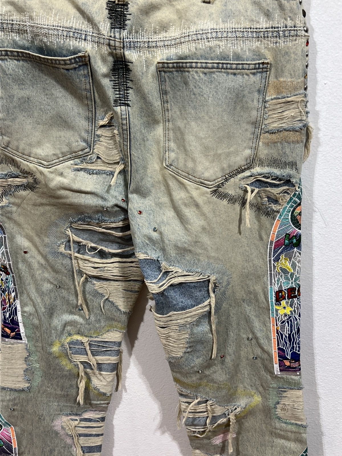 Who Decides War Who Decides War Studded Glass Denim Size US 32 / EU 48 - 5 Thumbnail