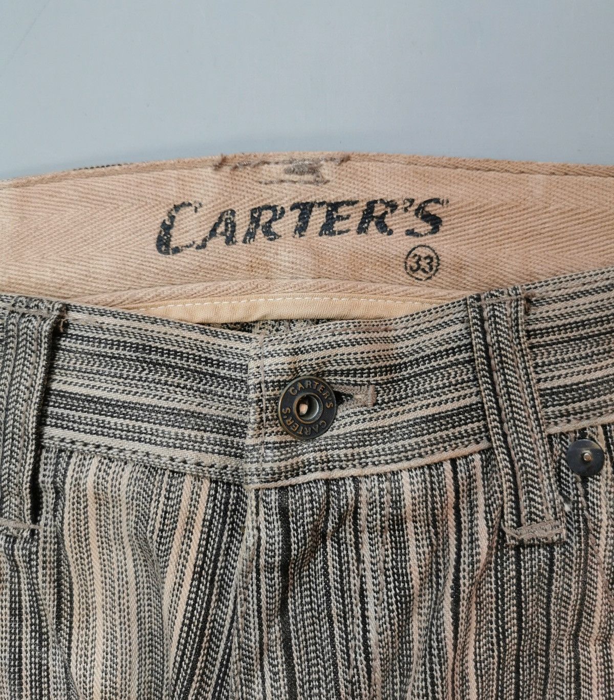 Japanese Brand Carters Stripe Jeans (LG57) Size US 34 / EU 50 - 5 Thumbnail