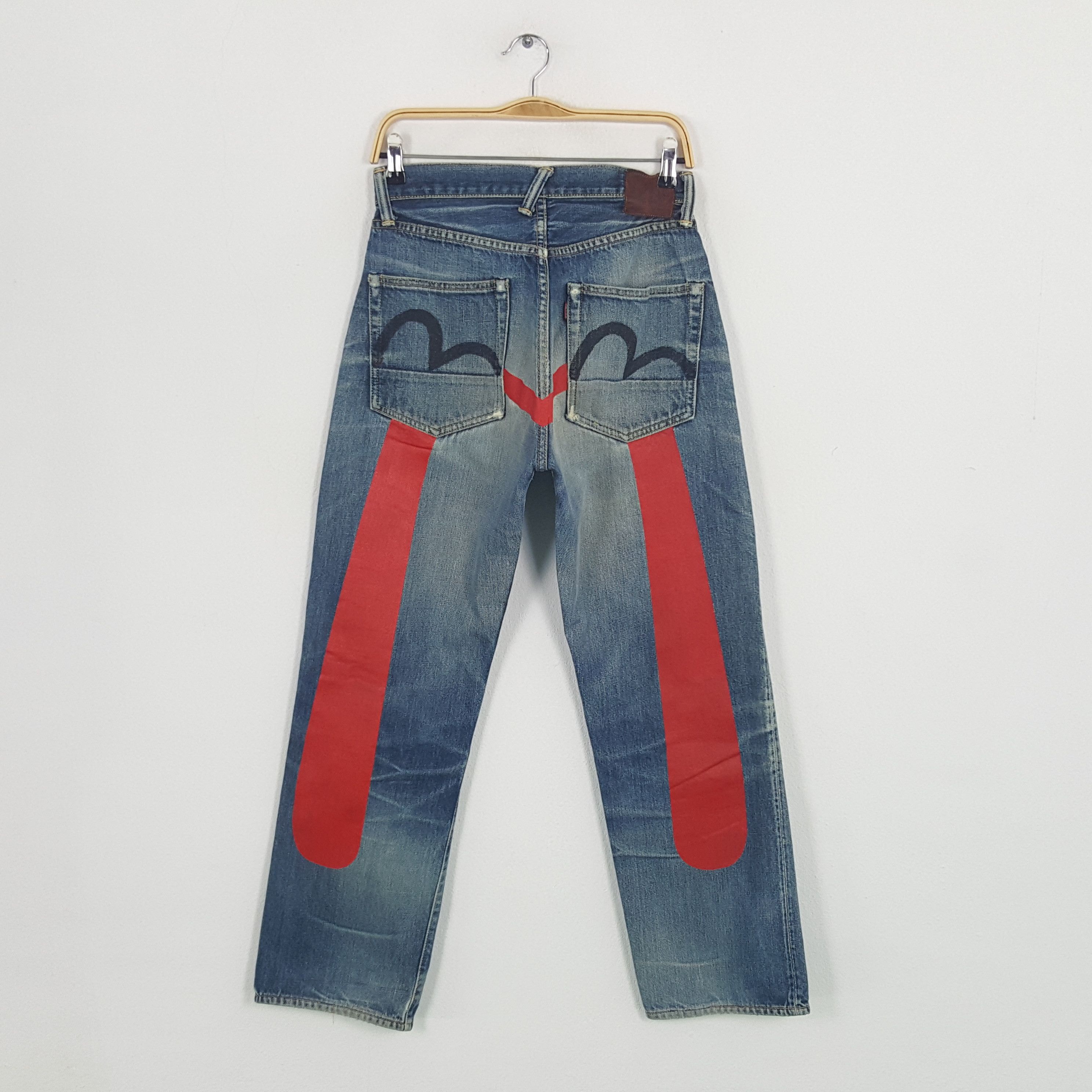 Evisu × Japanese Brand × Vintage Vintage Evisu Japanese Brand Daicock Custom Art Denim Jeans Size US 27 - 1 Thumbnail
