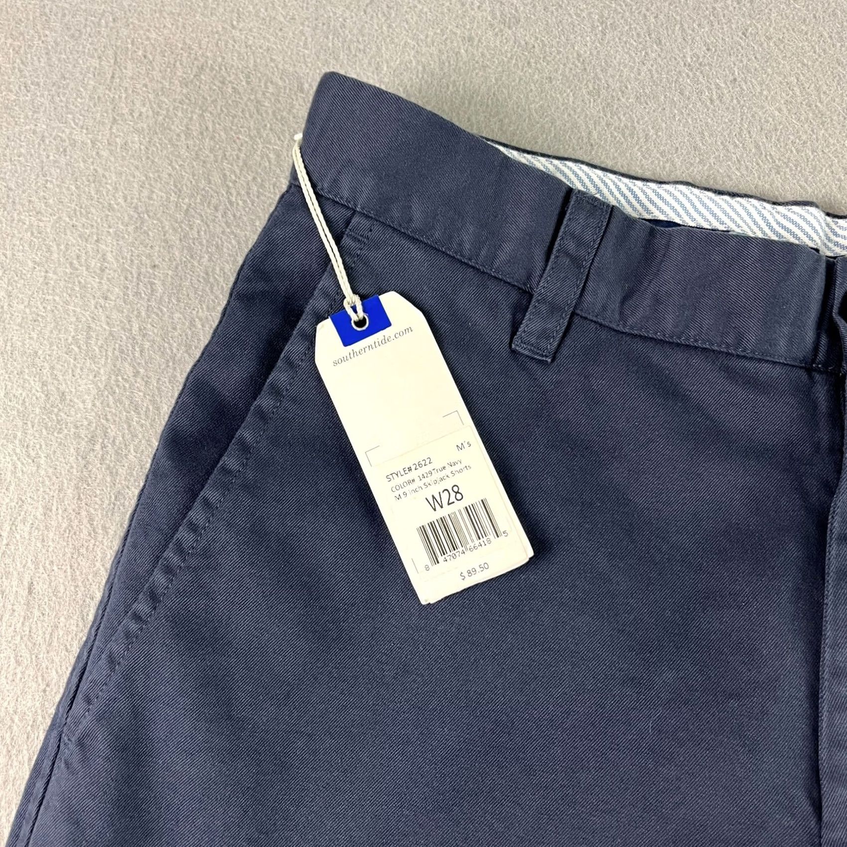 Southern Tide VINTAGE Southern Tide Shorts Mens Size 28 Blue Chino Flat Front Preppy NEW Size US 28 / EU 44 - 2 Thumbnail