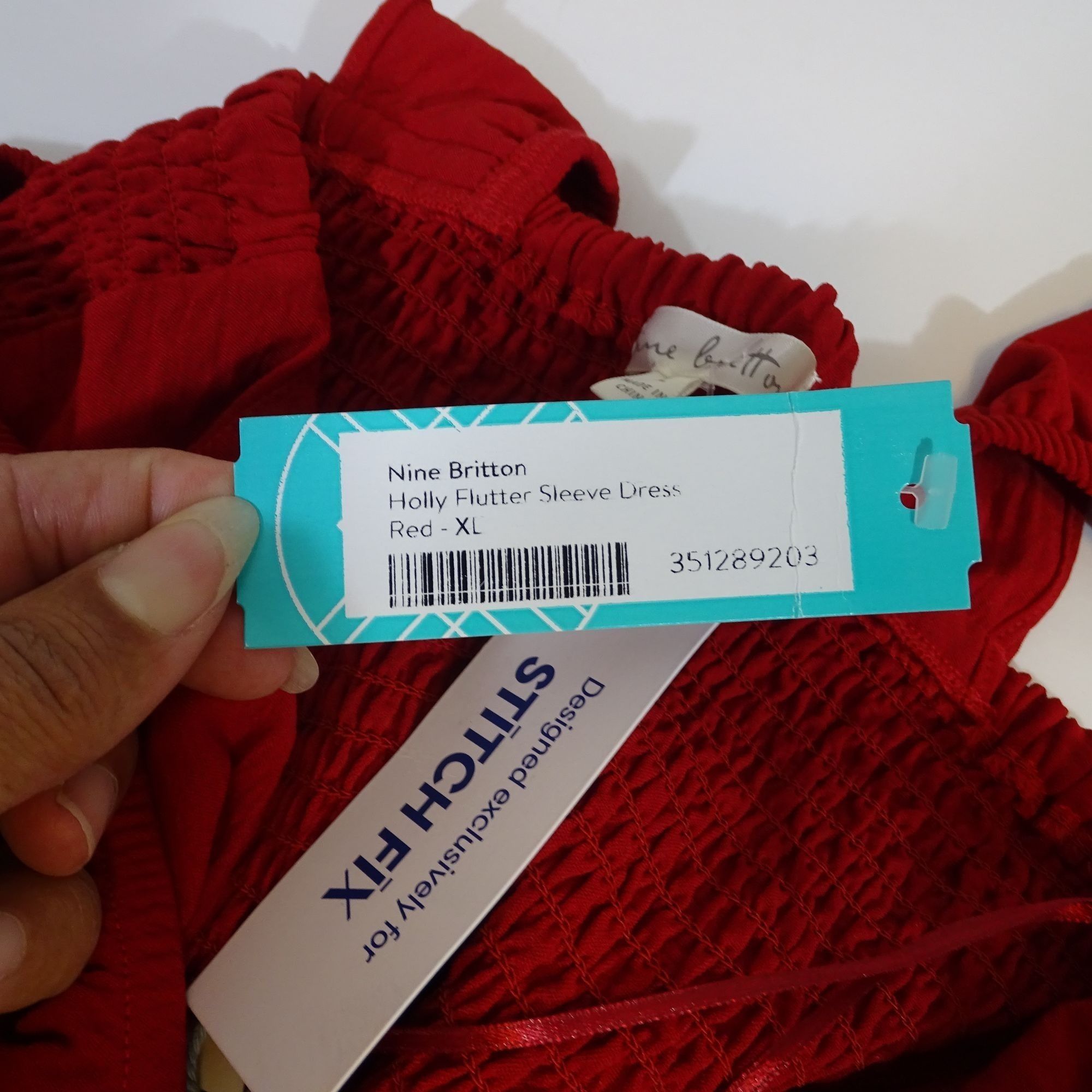 Other Nine Britton Holly Flutter Sleeve Dress Red Size XL Size XL / US 12-14 / IT 48-50 - 8 Thumbnail