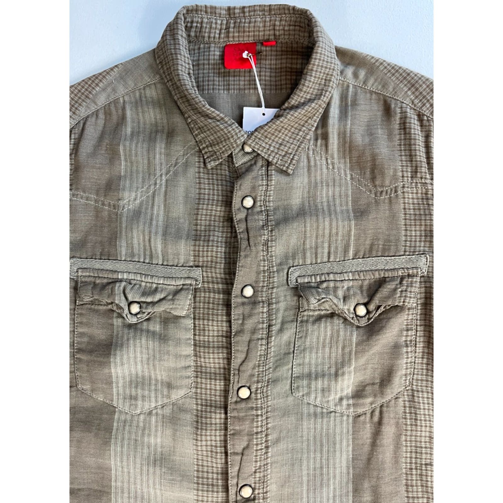 Saks Fifth Avenue Saks Fifth Avenue Men’s Pearl Snap Western Shirt Sz S Size US S / EU 44-46 / 1 - 2 Thumbnail