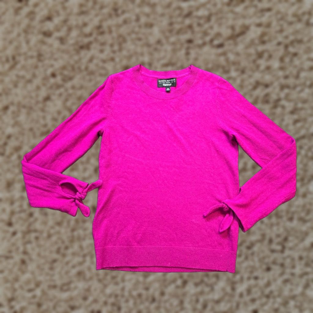 Banana Republic Banana Republic Sweater Womens XS Pink Merino Wool Cashmere Crew Knit Pullover Casual Fall Winter 3-4 Size XS / US 0-2 / IT 36-38 - 1 Thumbnail