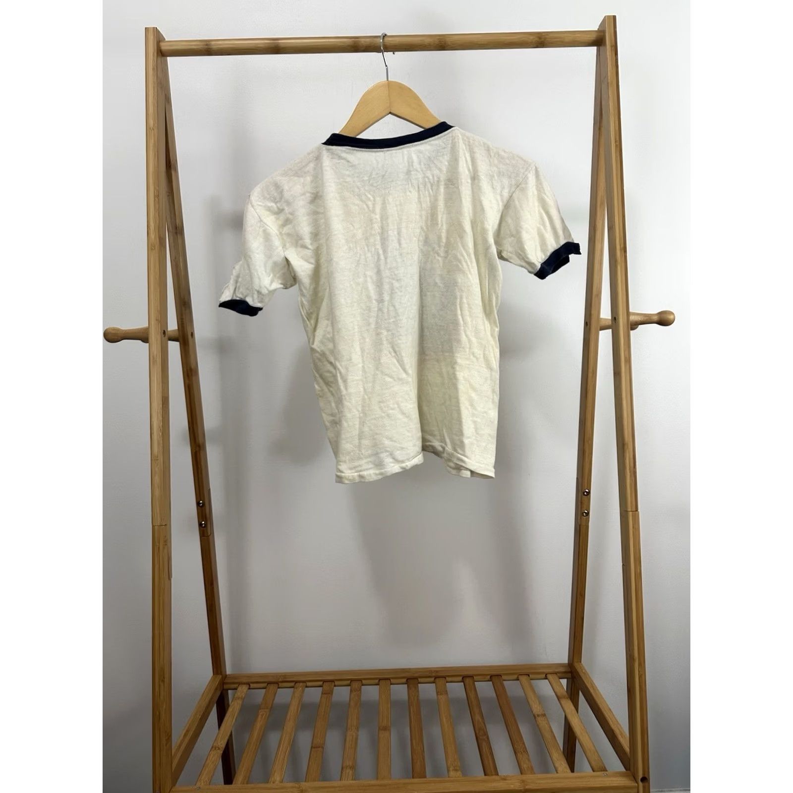 Vintage VINTAGE 70s Toyota Comes On Strong Monster Truck Ringer T-Shirt cream XS Men Boxy Size US XS / EU 42 / 0 - 2 Thumbnail