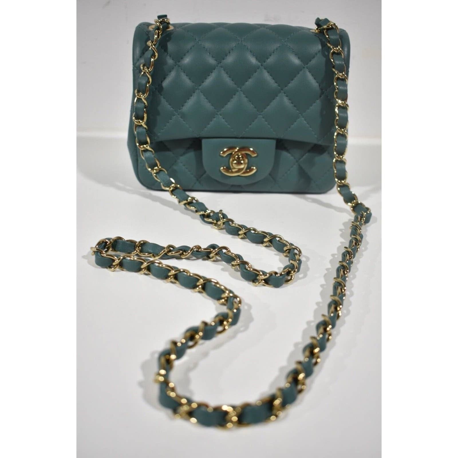 Chanel Chanel Mini Flap CC Logo Quilted Gold Chain Crossbody Bag Size ONE SIZE - 4 Thumbnail