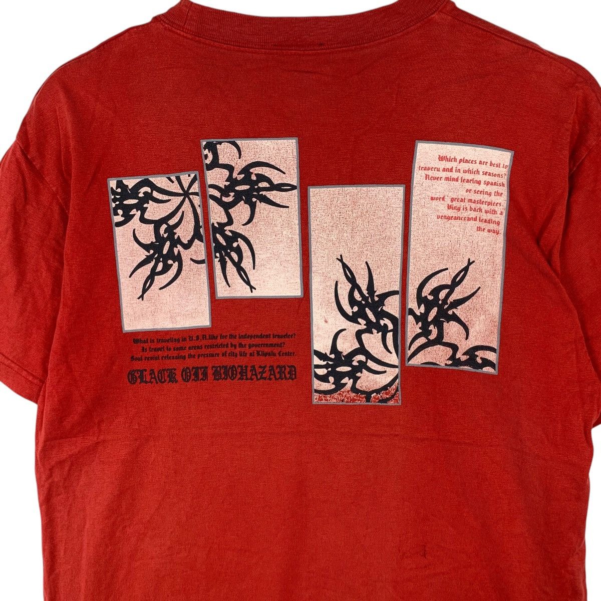 Hall Of Fame Vintage HALL OF FAME Black Off Biohazard Dragon Tee Shirt Size US M / EU 48-50 / 2 - 9 Thumbnail