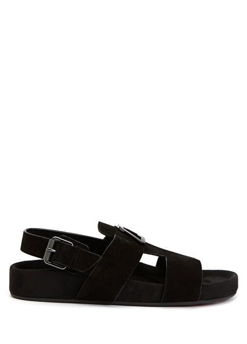 Christian Louboutin o1s1wg110924 Varsibuckle Bizz Sandals in Black Size US 12 / EU 45 - 3 Thumbnail