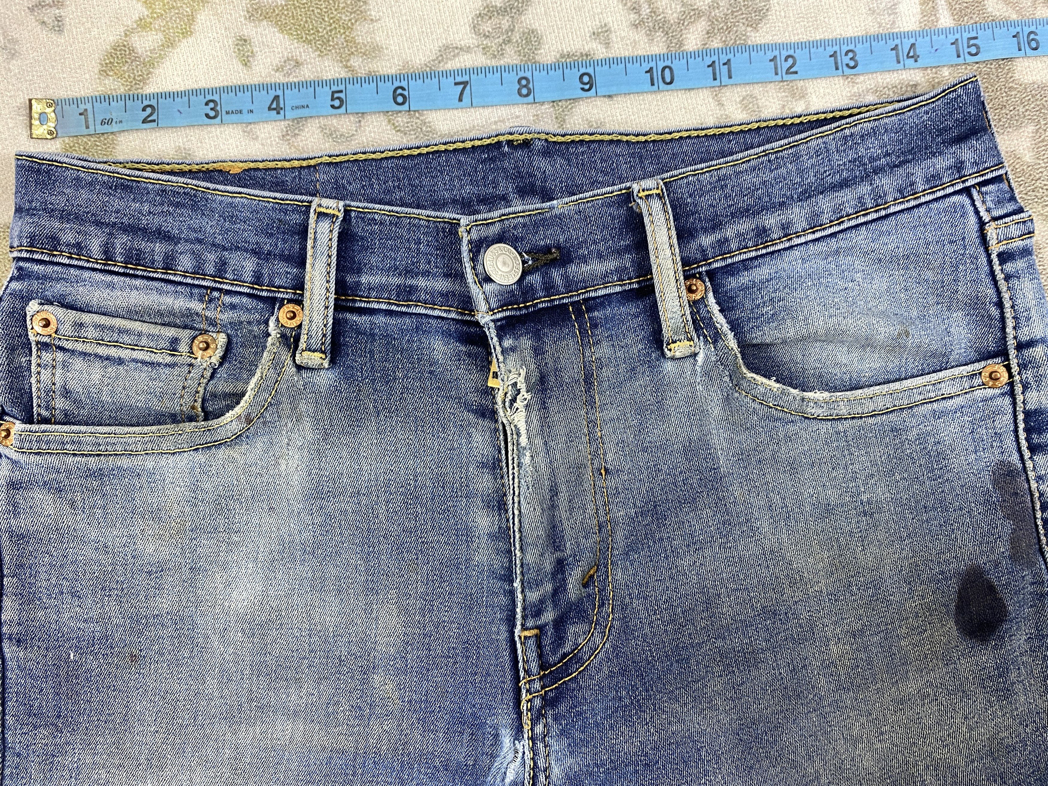 Levi's Distressed Blue Levi's 511 Jeans 30x29.5 Denim -SJ115 Size US 30 / EU 46 - 5 Thumbnail