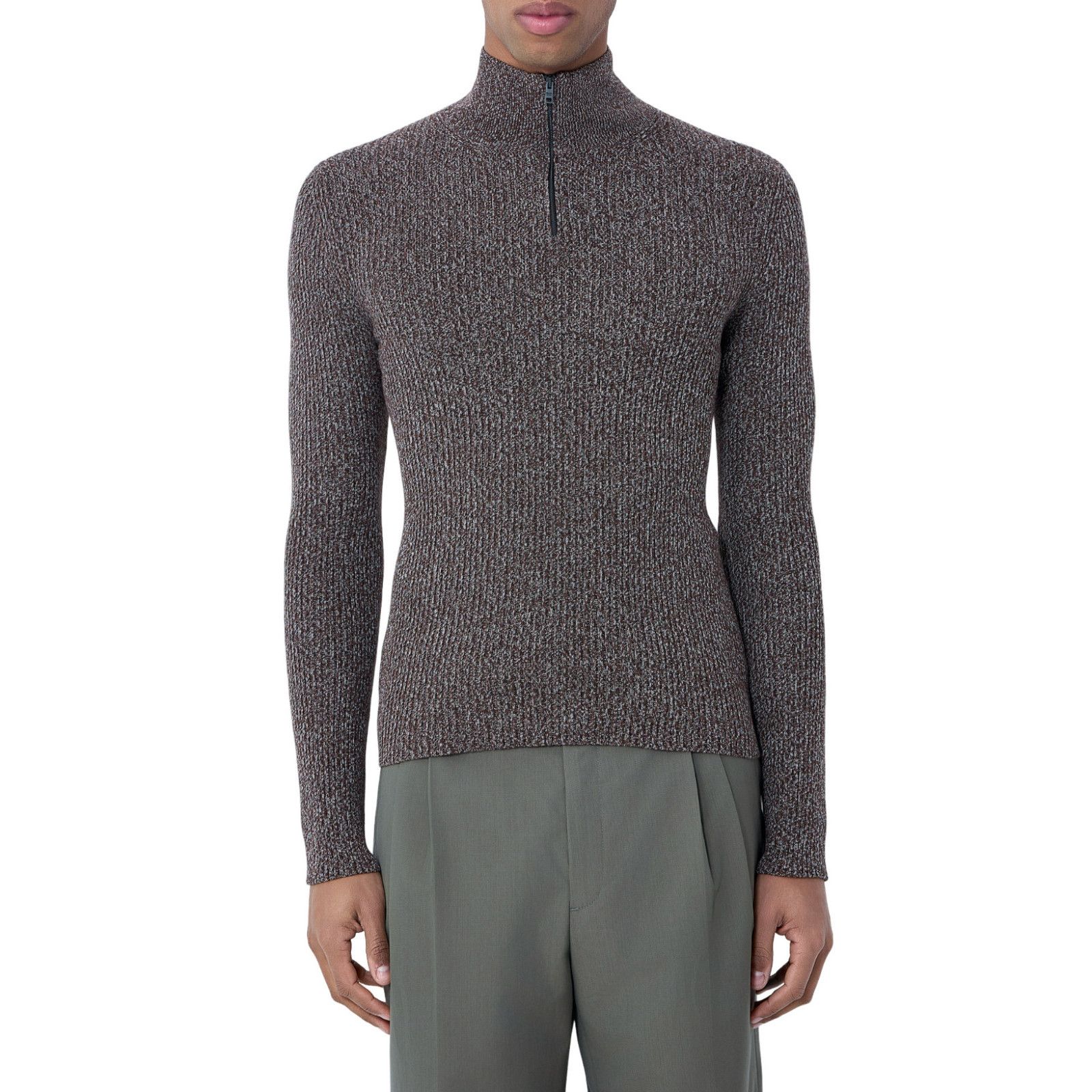 Prada PRADA Brown Cotton Sweater New & Authentic (Men's size:L;) Size US L / EU 52-54 / 3 - 1 Preview