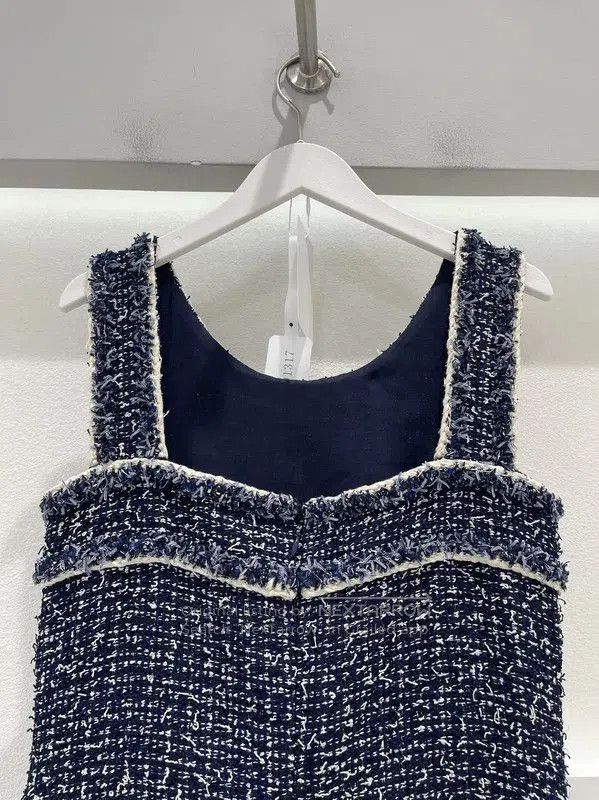 Chanel Chanel Blue Sleeveless A-Line Dress . Size XXS / US 00 / IT 34 - 6 Thumbnail