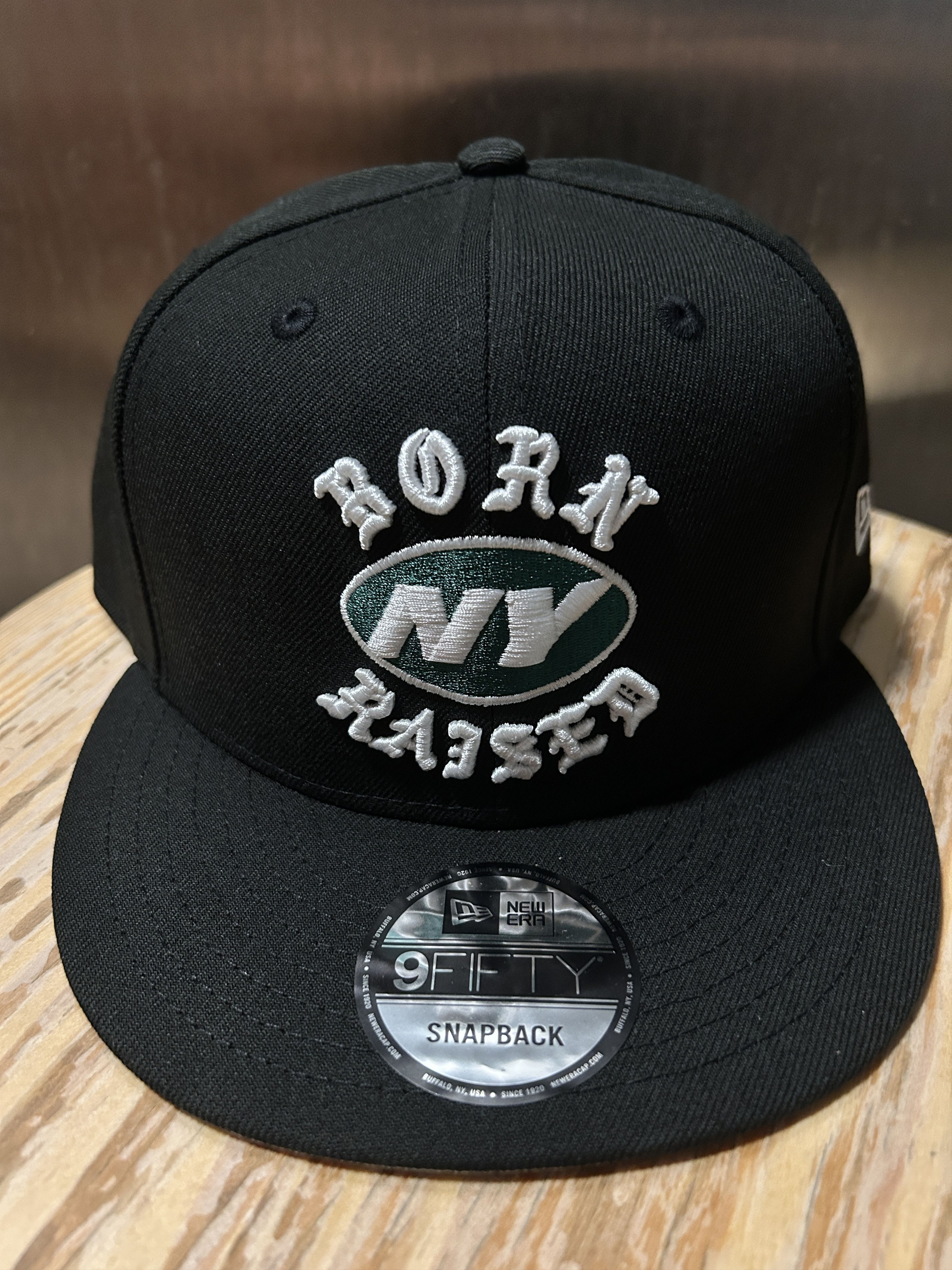 BORN X RAISED + JETS SNAPBACK ROCKER HAT BXR
