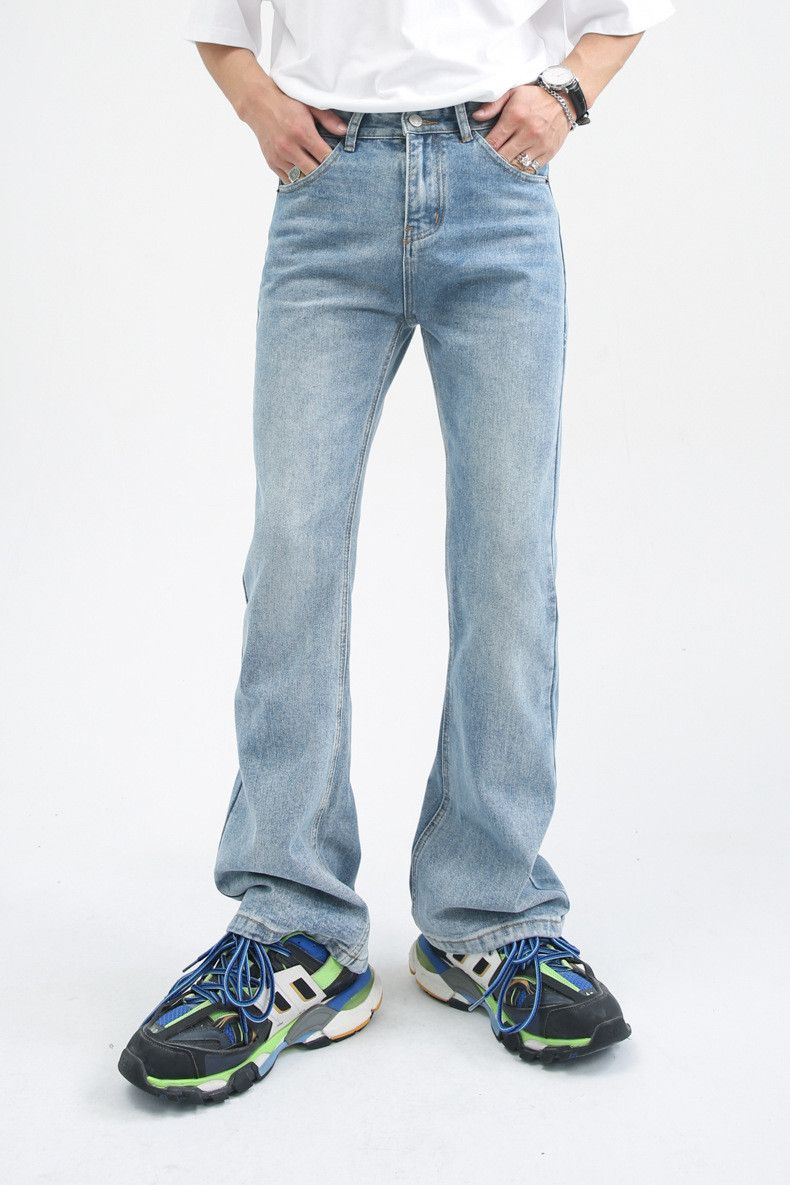 Japanese Brand × Jean Japanese all-match wide-leg washed straight flared jeans Size US 32 / EU 48 - 2 Thumbnail
