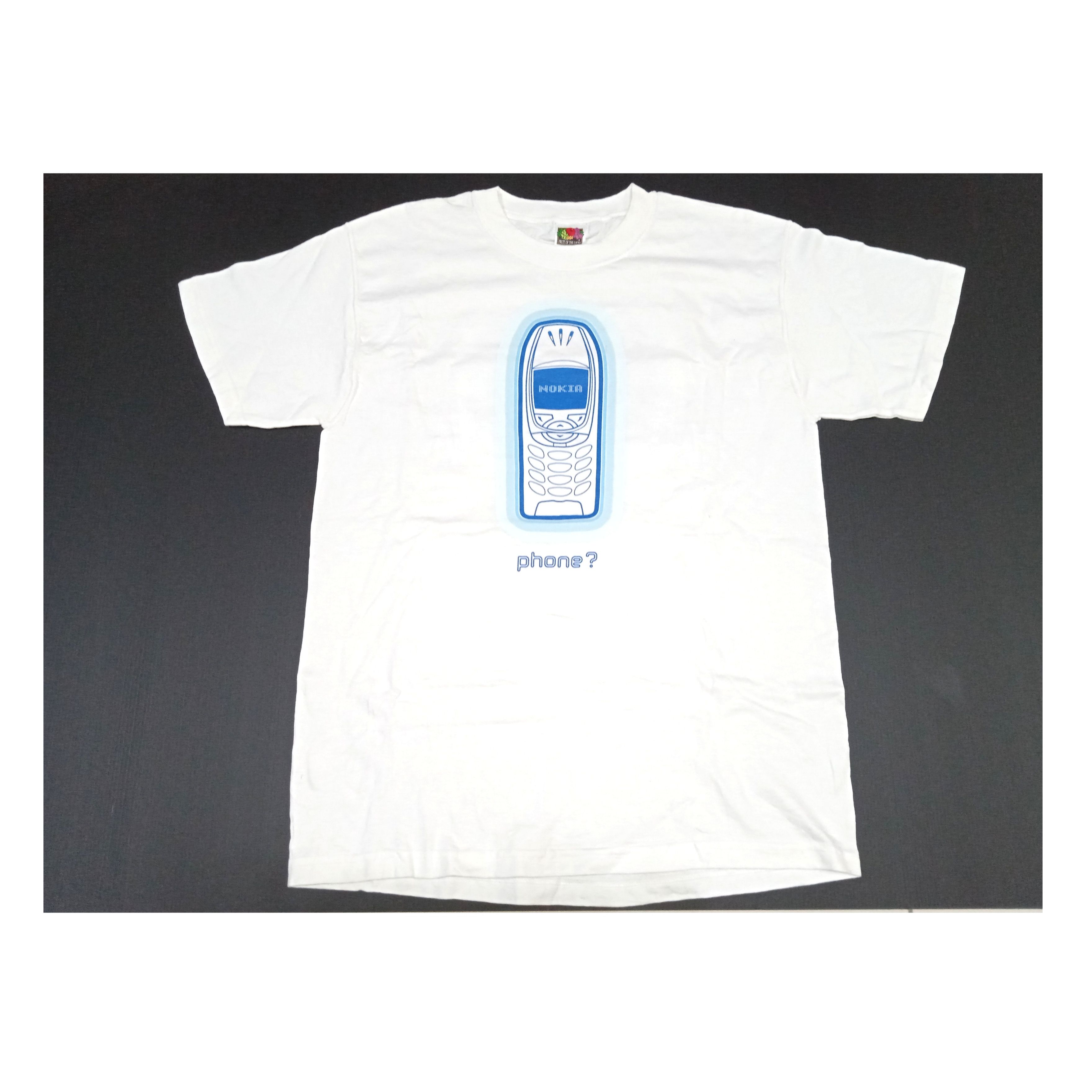image of Vintage 2000S Nokia Promo T-Shirt in White, Men's (Size Medium)